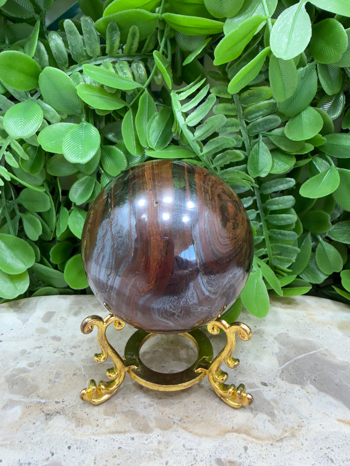 Tiger Eye /Tiger Ore Sphere 484g
