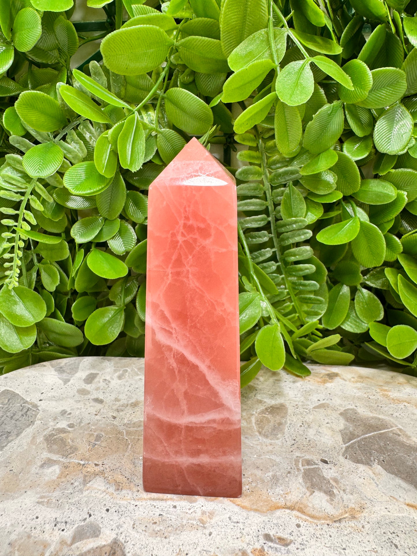 Rose Calcite Tower 288g