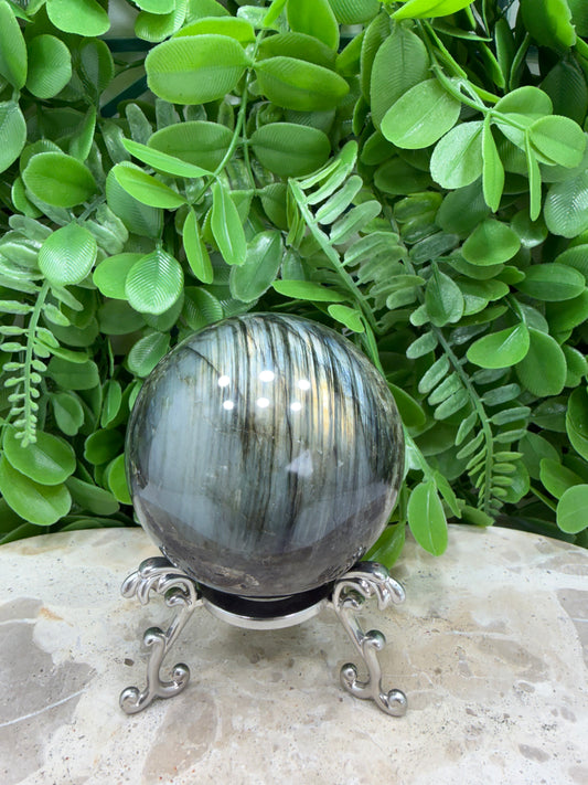 Labradorite Sphere | Protection • Intuition • Transformation