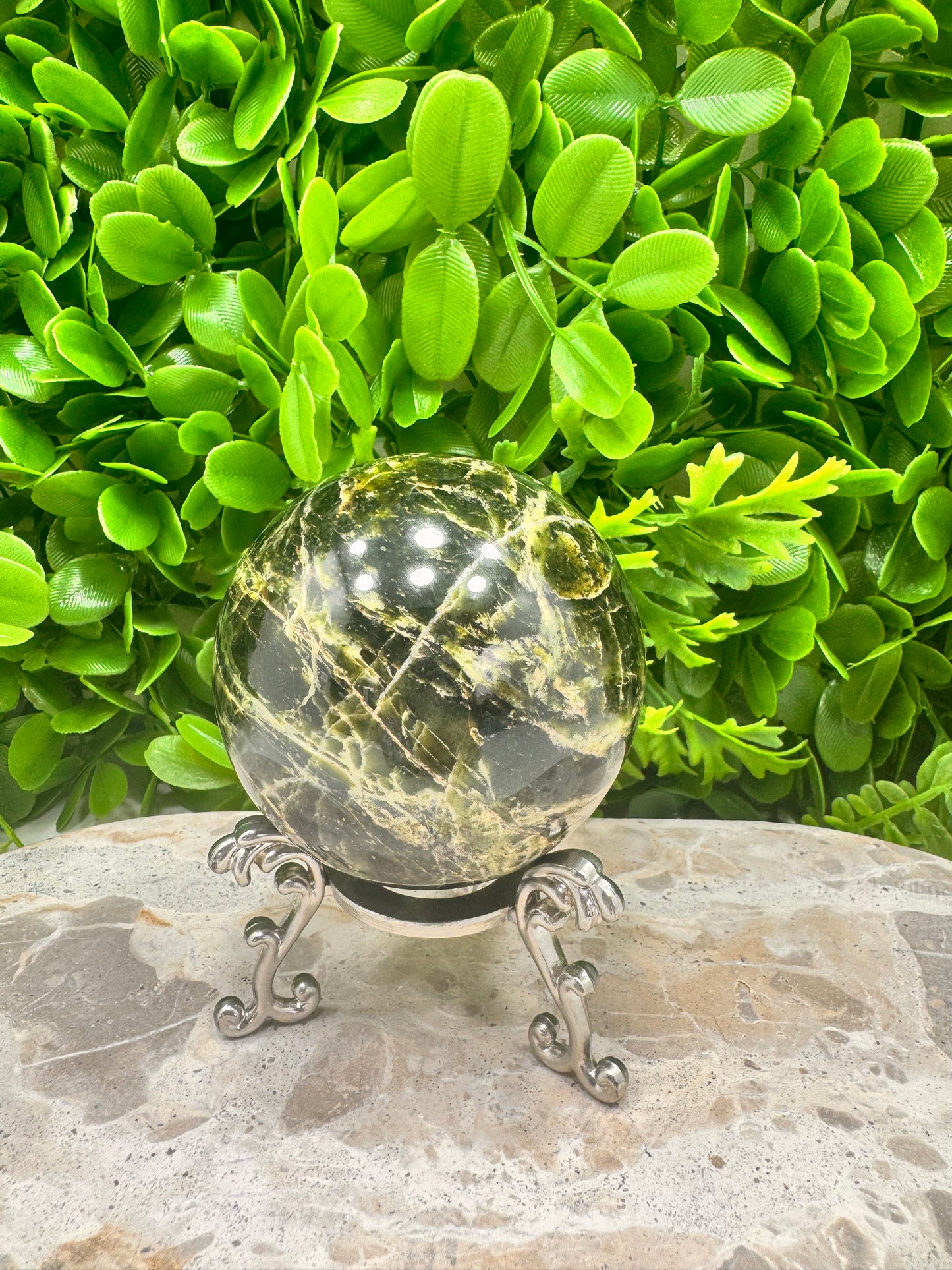 Nephrite Jade Sphere 512g