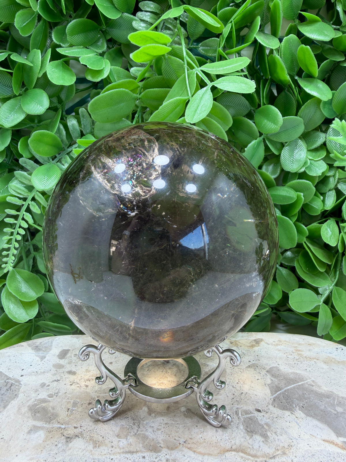 Smokey Quartz Sphere 1596g | Grounding • Protection • Calm