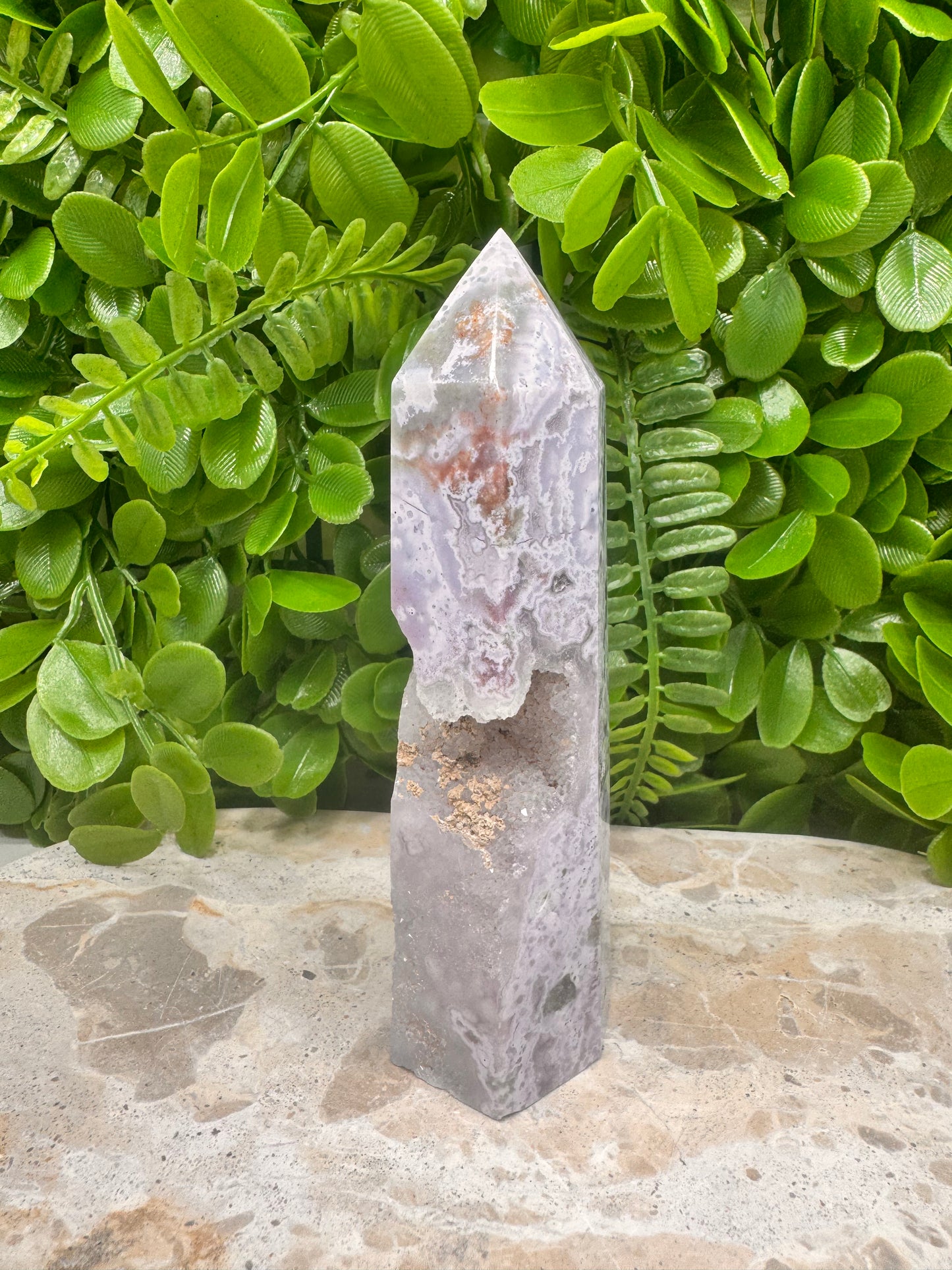 Ocean Jasper / Druzy Tower 274g