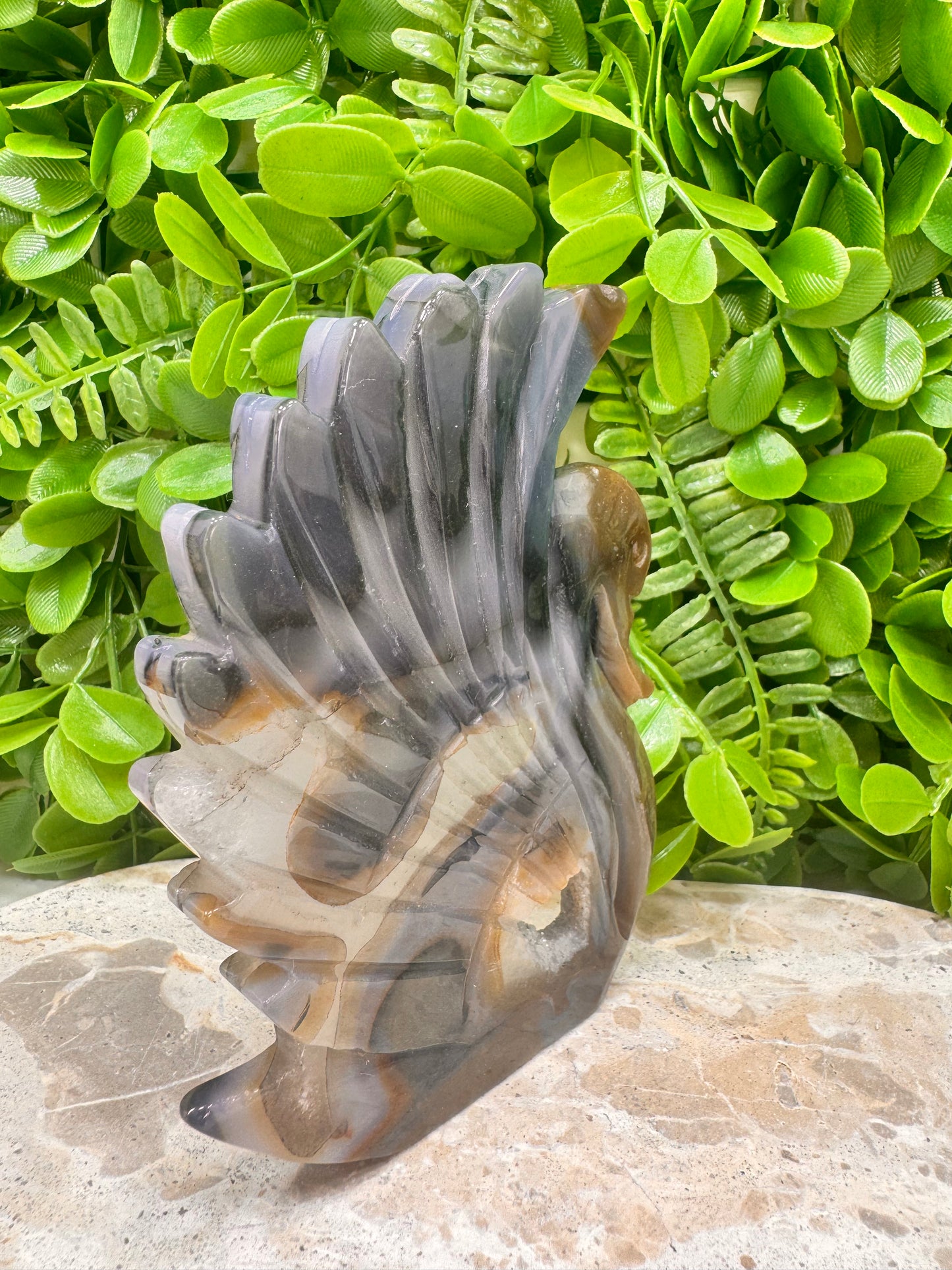 Agate Druzy Swan 306g