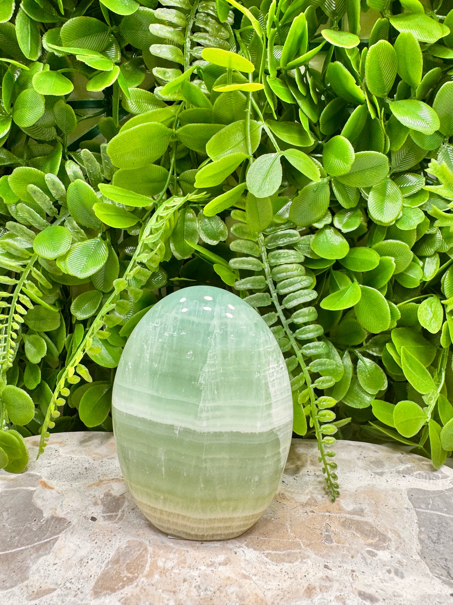 Standing Pistachio Calcite 380g