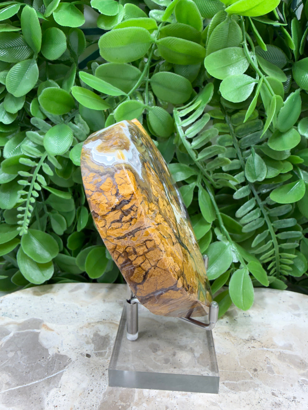 Brecciated Drusy Agate Heart | Strength • Grounding • Stability