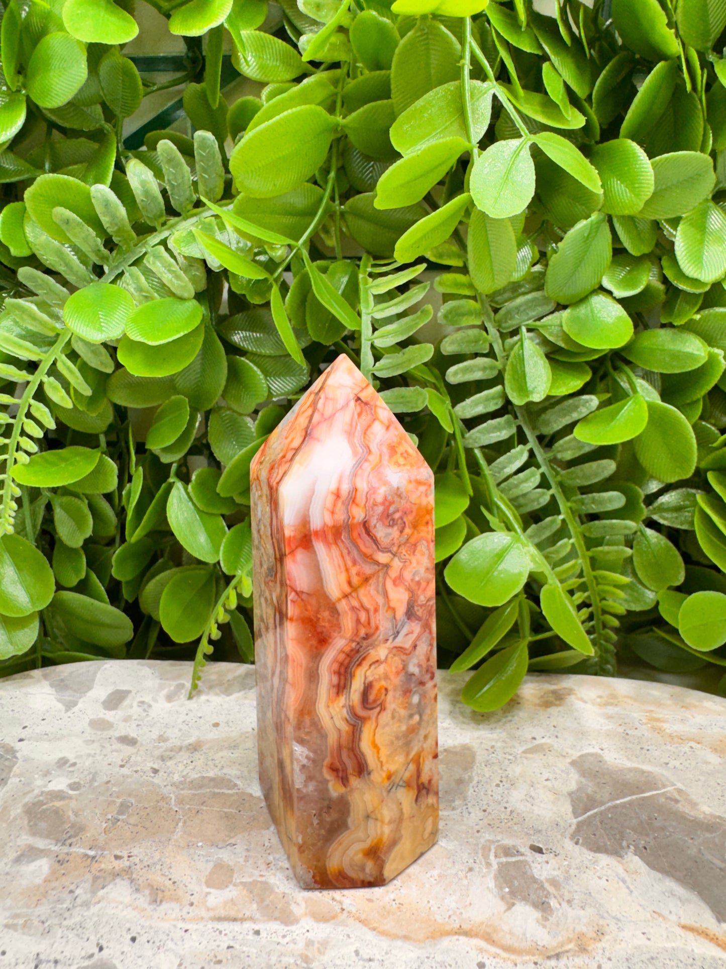 Crazy Lace Agate Tower 224g