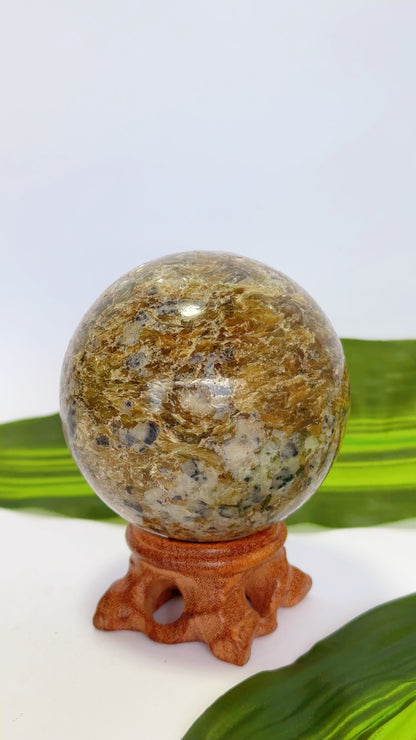 Blue Sapphire and Mica Sphere 474g