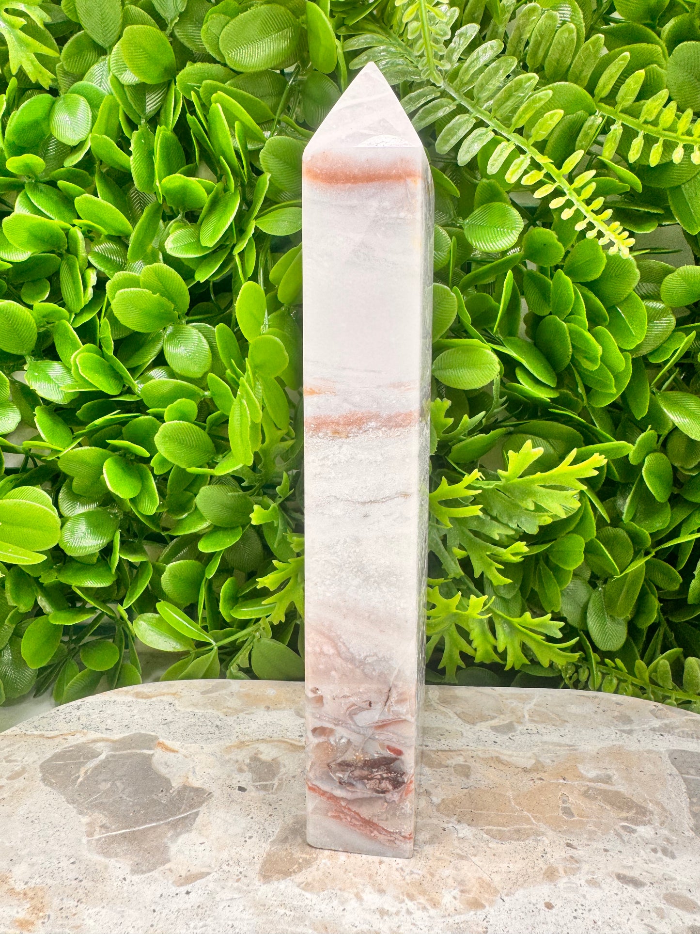 Pink Agate Tower 626g