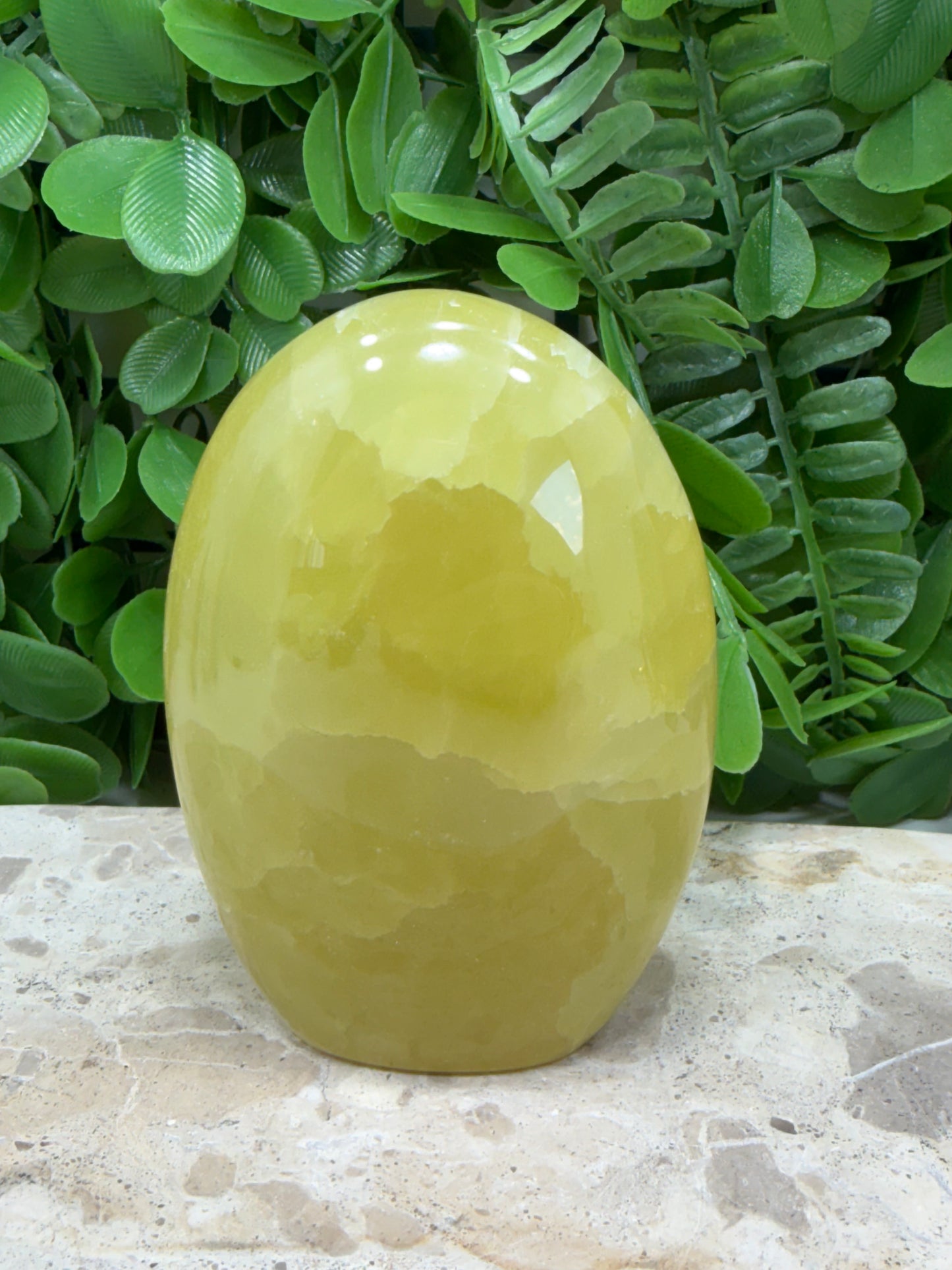 Standing Lemon Calcite Freeform 352g