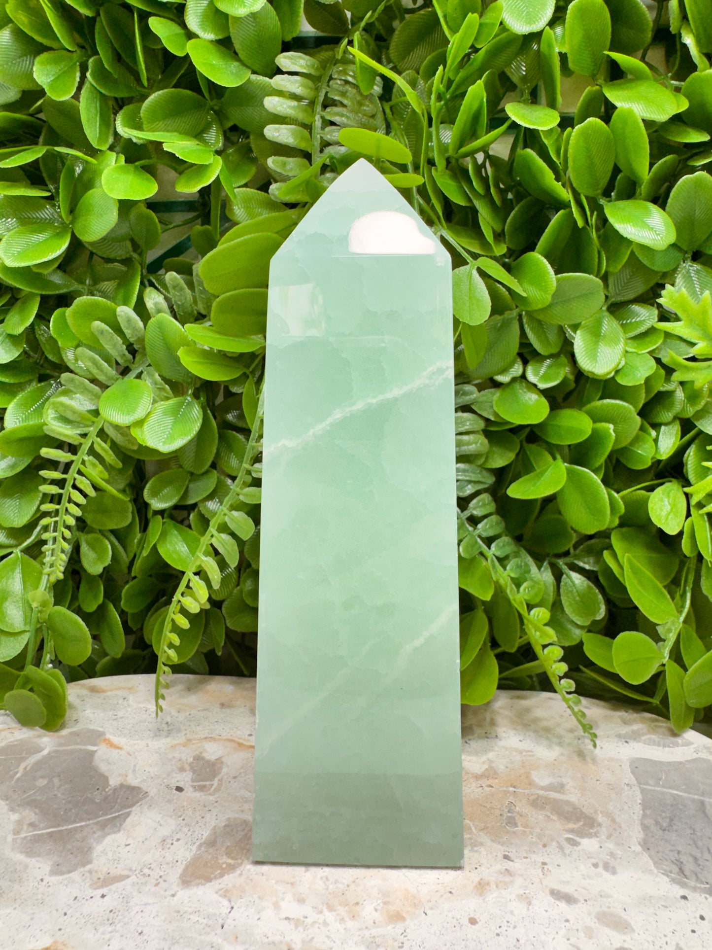 Pistachio Calcite Tower 950g