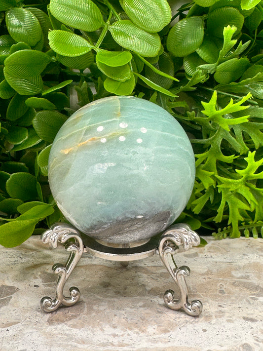 Sky Blue Opal Sphere 395g