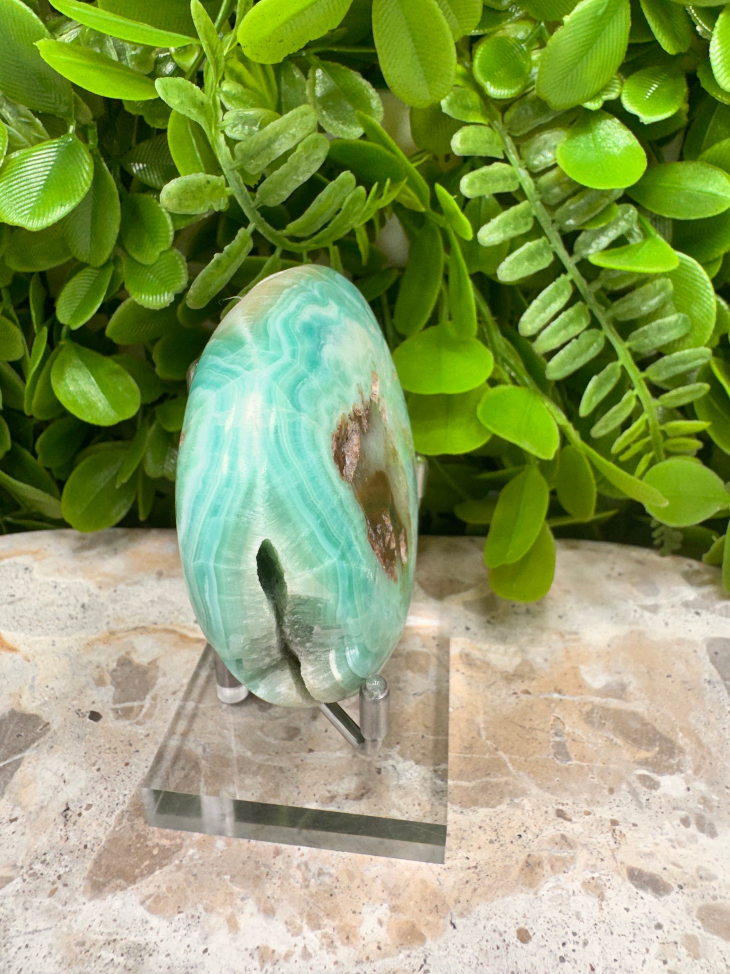 Smithsonite Palm Stone 212g