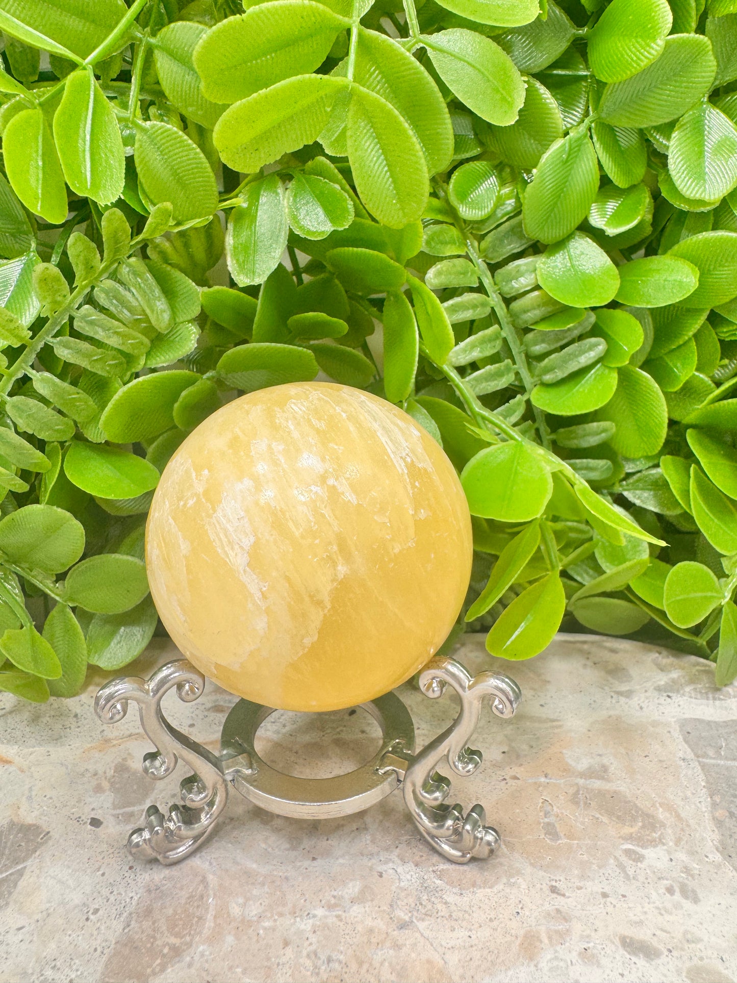 Lemon Calcite Sphere 312g