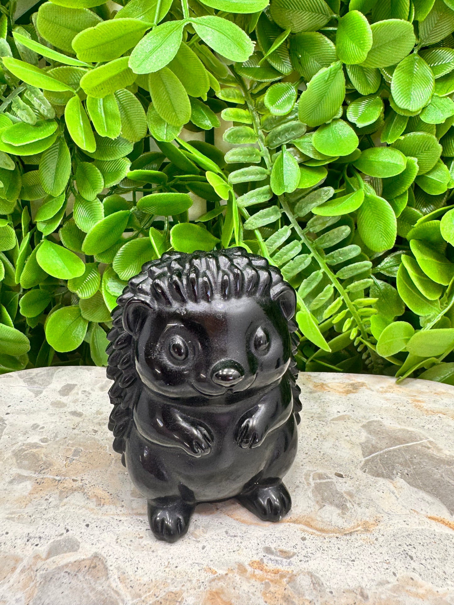 Black Obsidian Hedgehog 360g