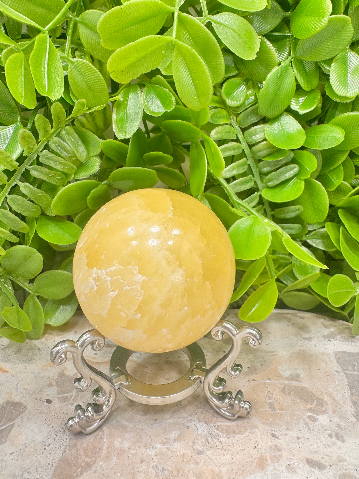 Lemon Calcite Sphere 312g