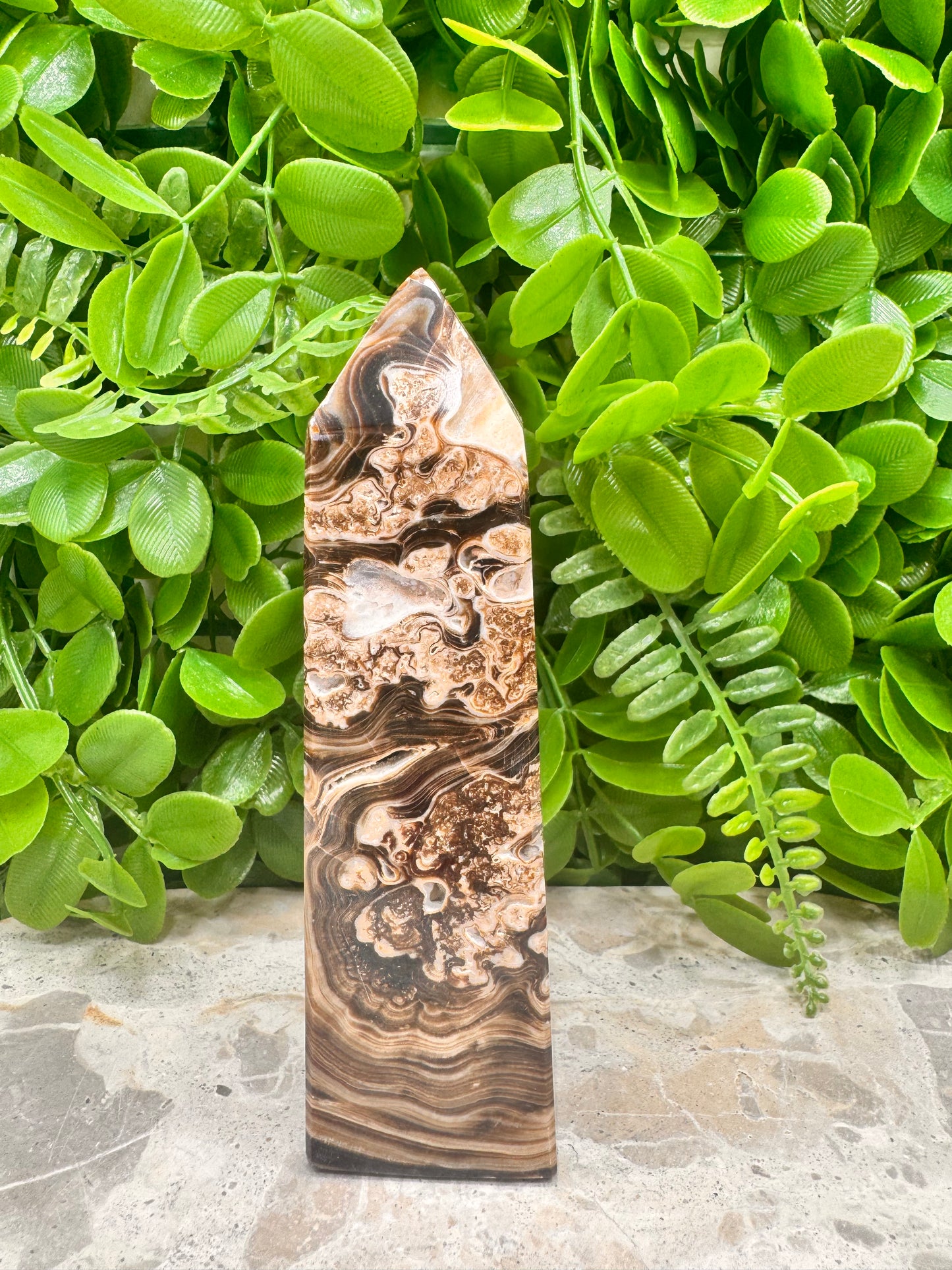 Choclate Calcite Tower 342g