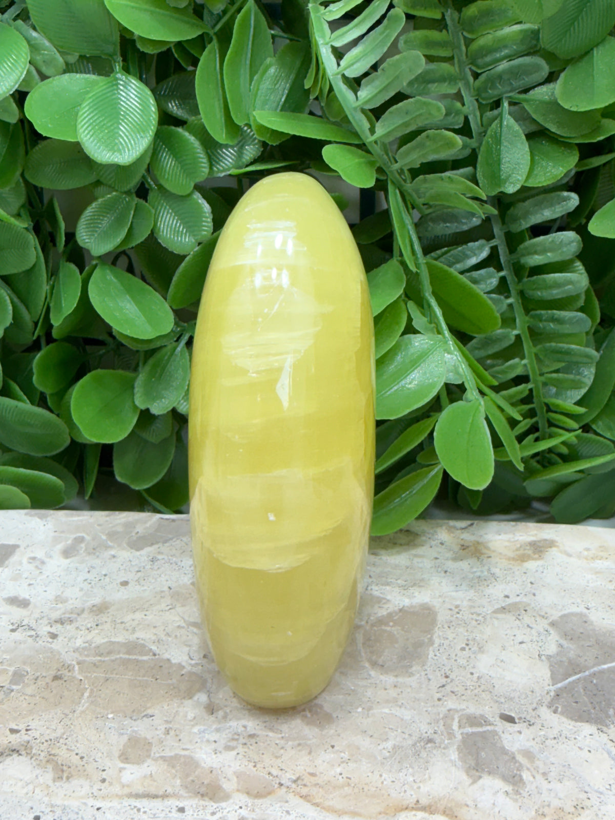 Standing Lemon Calcite Freeform 352g