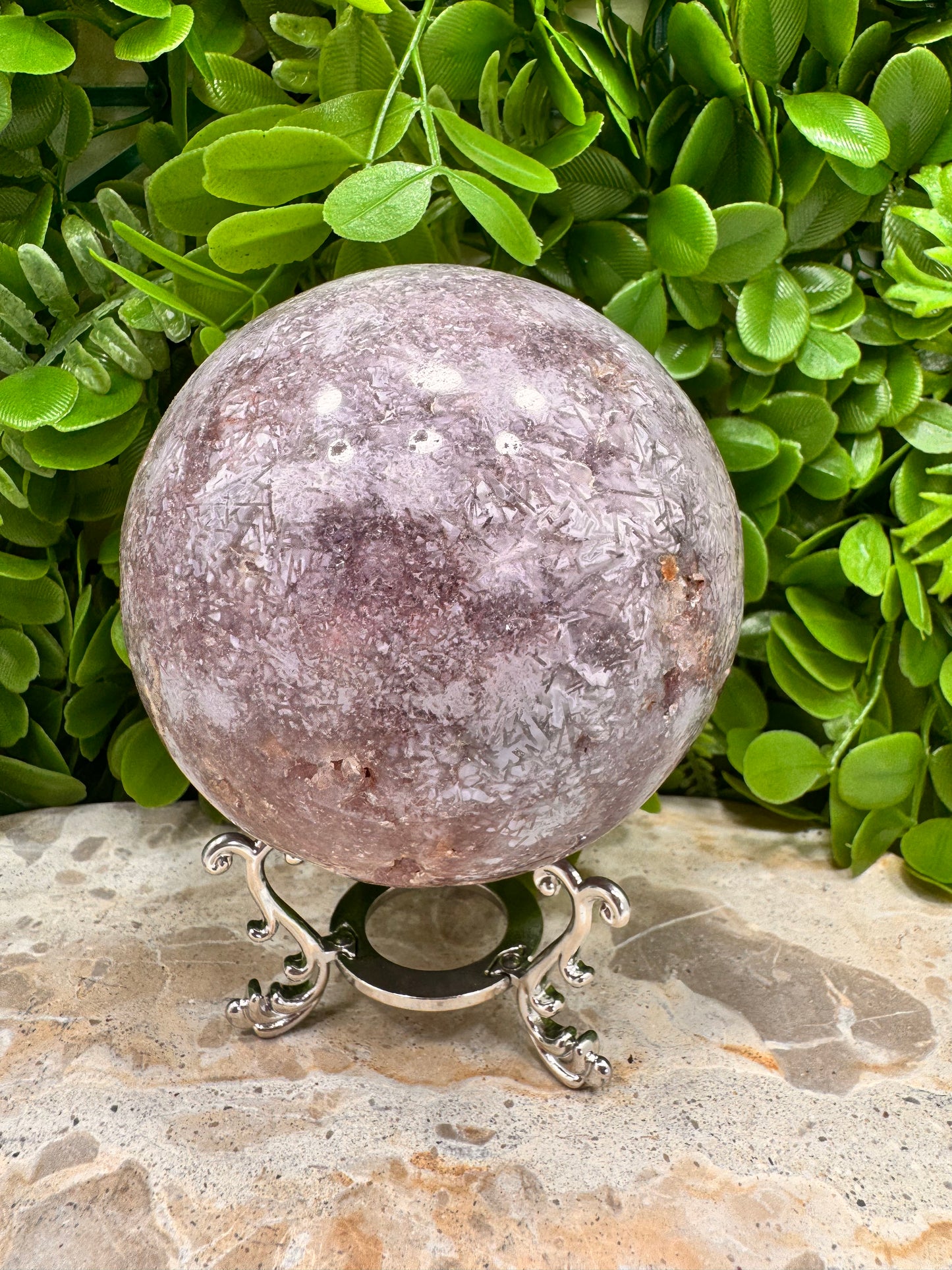Pink Amethyst Sphere 1216g