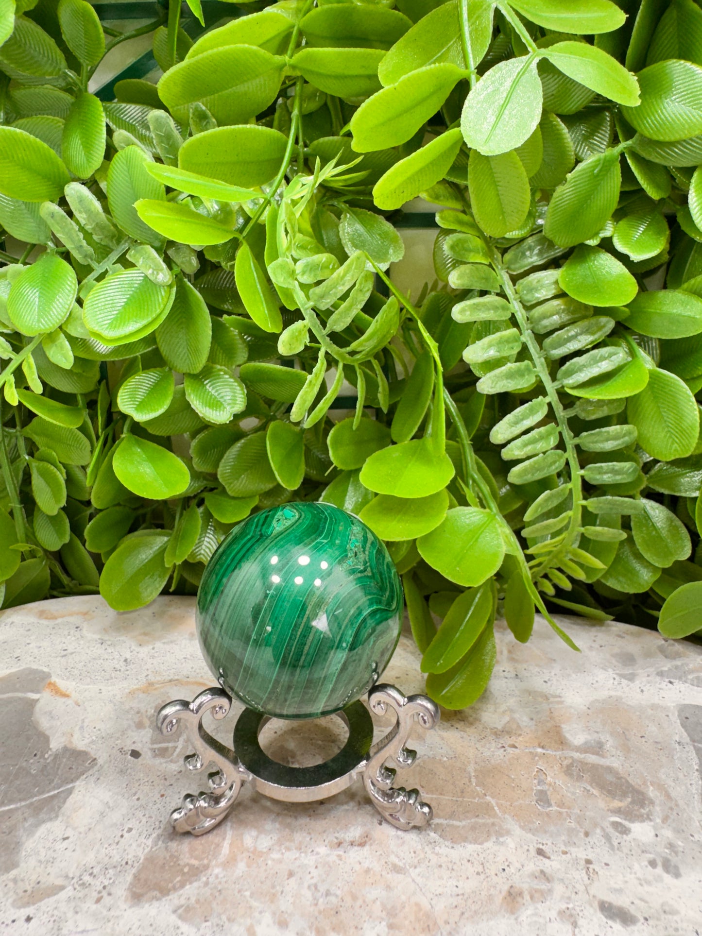 Malachlite Sphere 144g