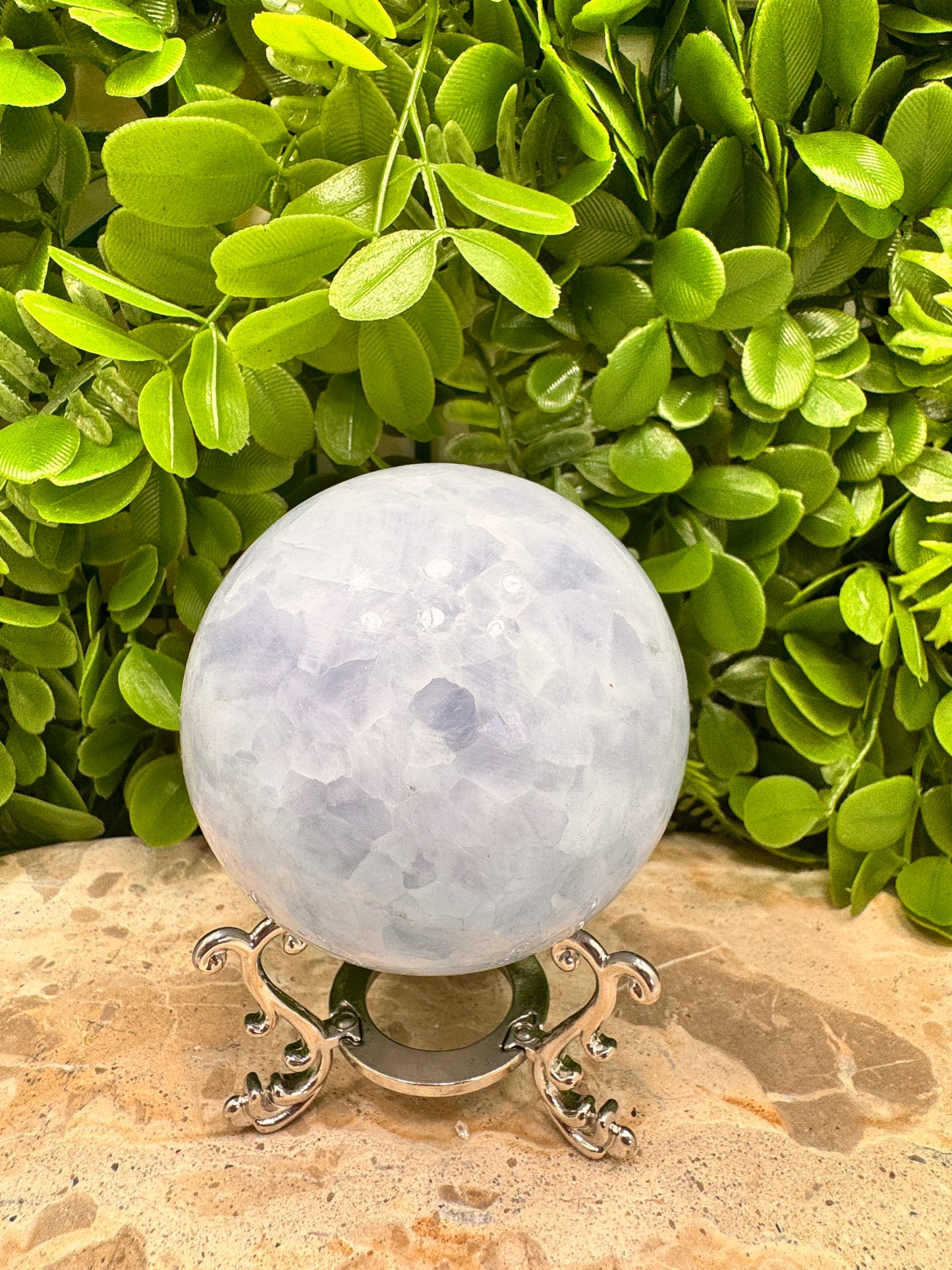 Blue Calcite Sphere 650g