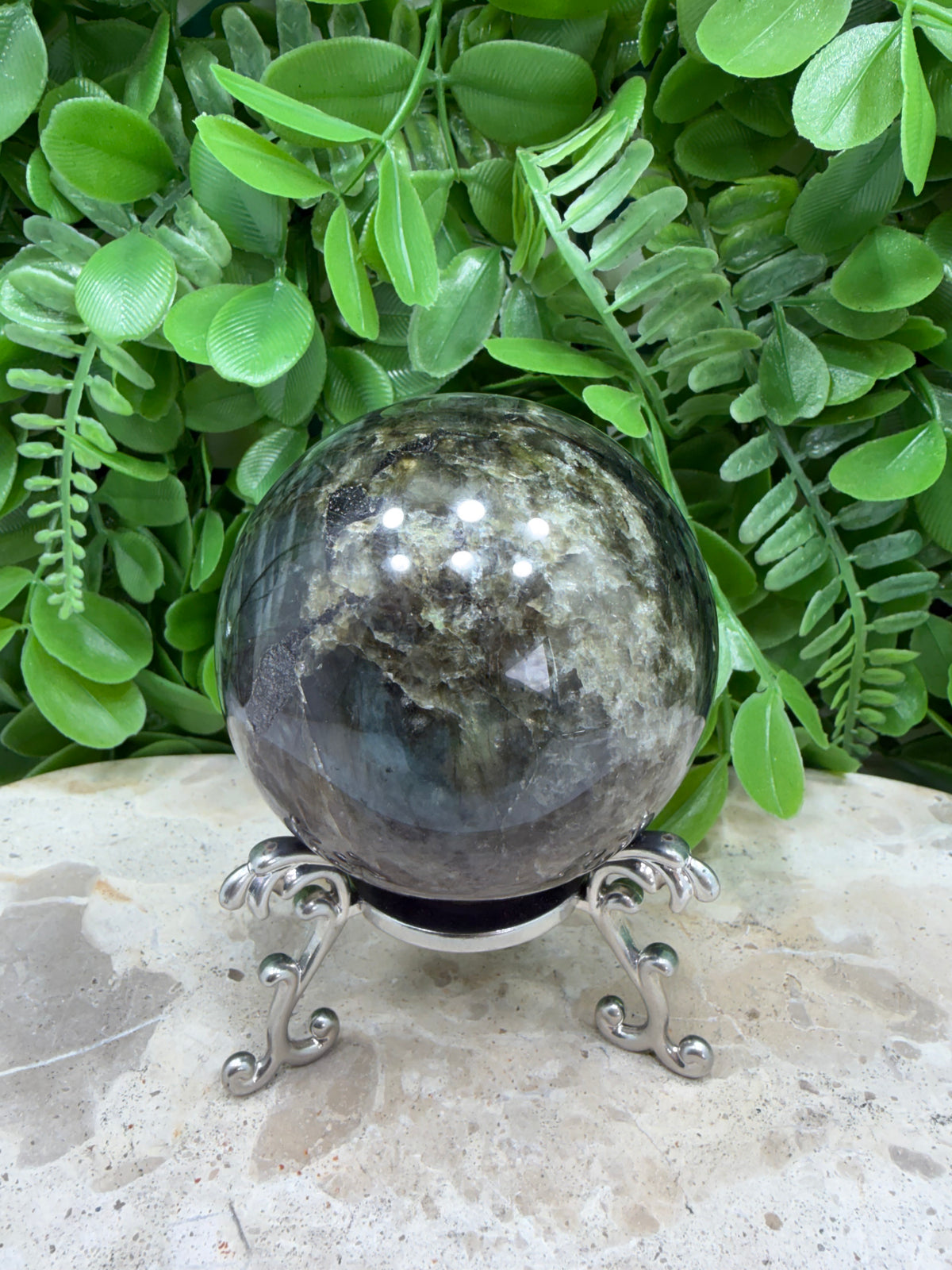 Labradorite Sphere | Protection • Intuition • Transformation