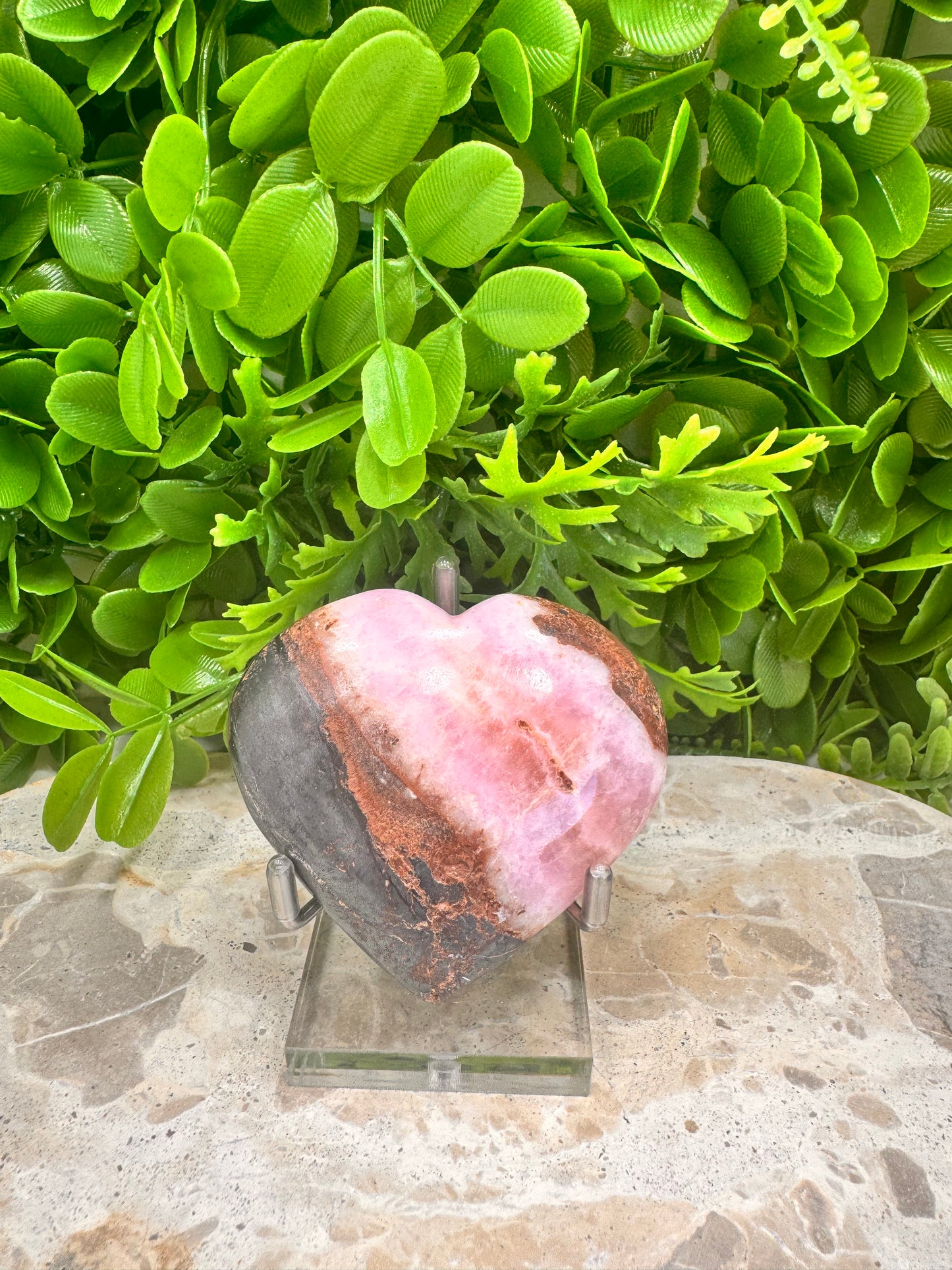 Pink Aragonite Heart 182g