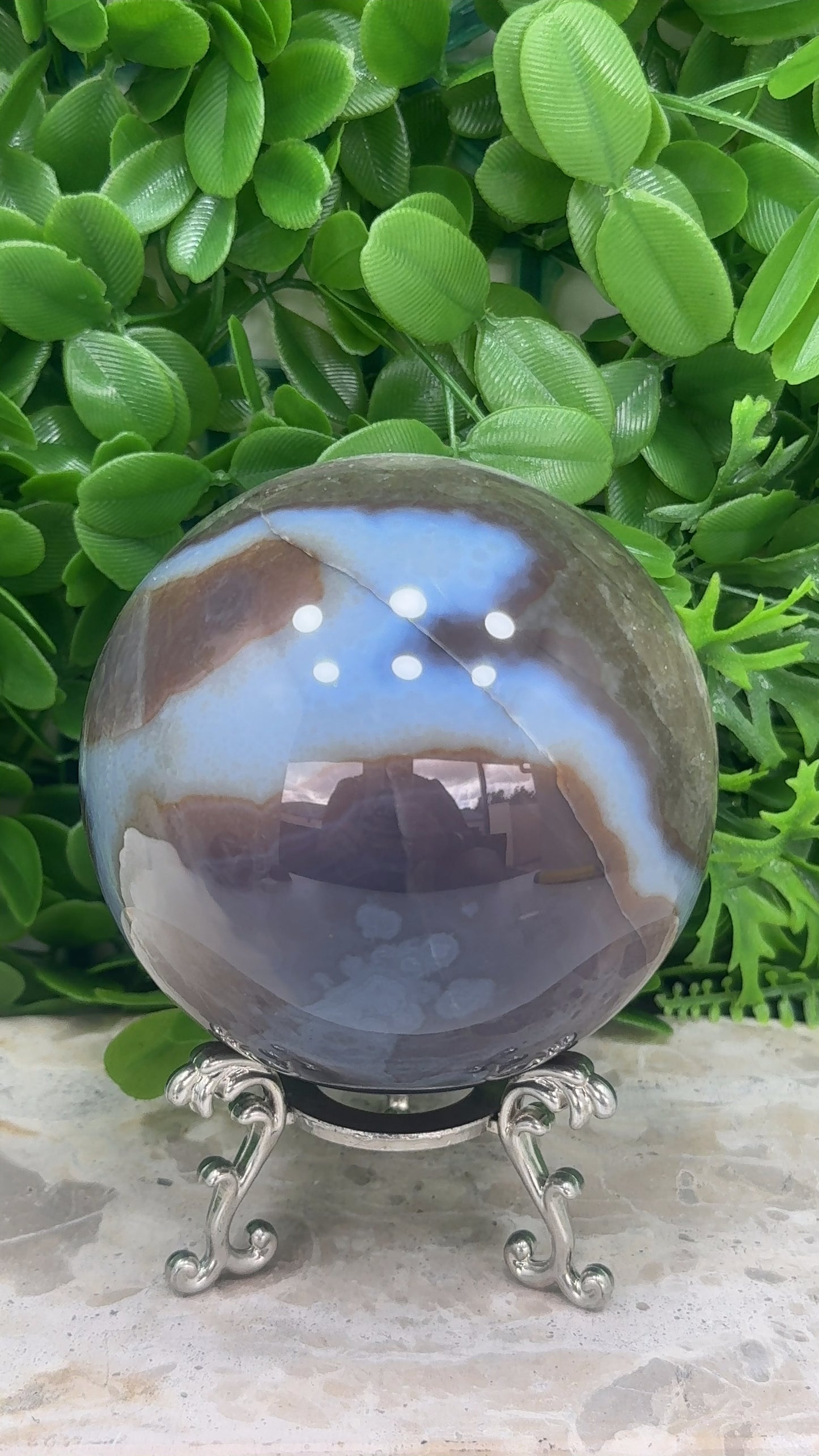 Agate Druzy Sphere 1246g