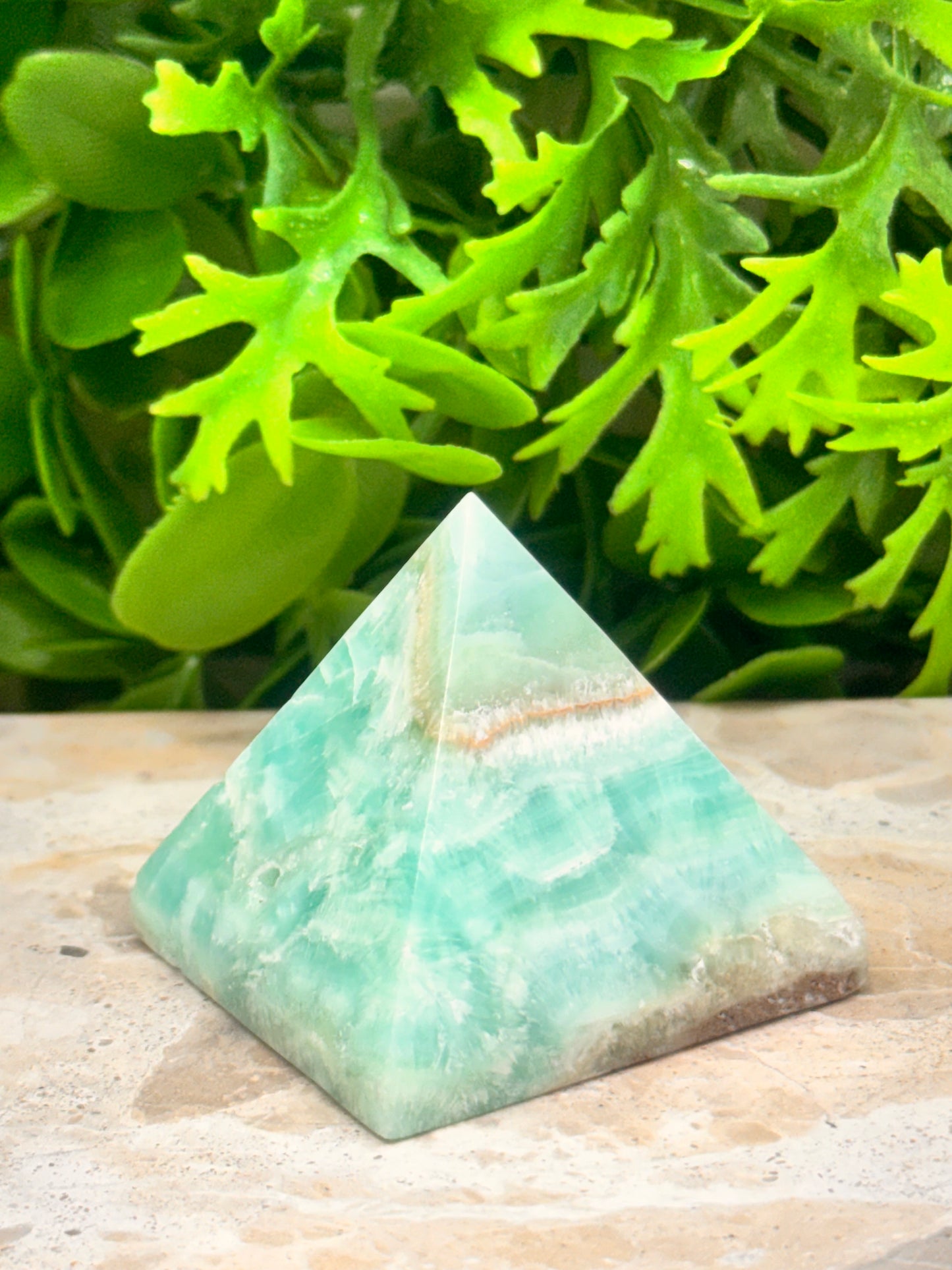 Aragonite & Smithsonite Pyramid 124g