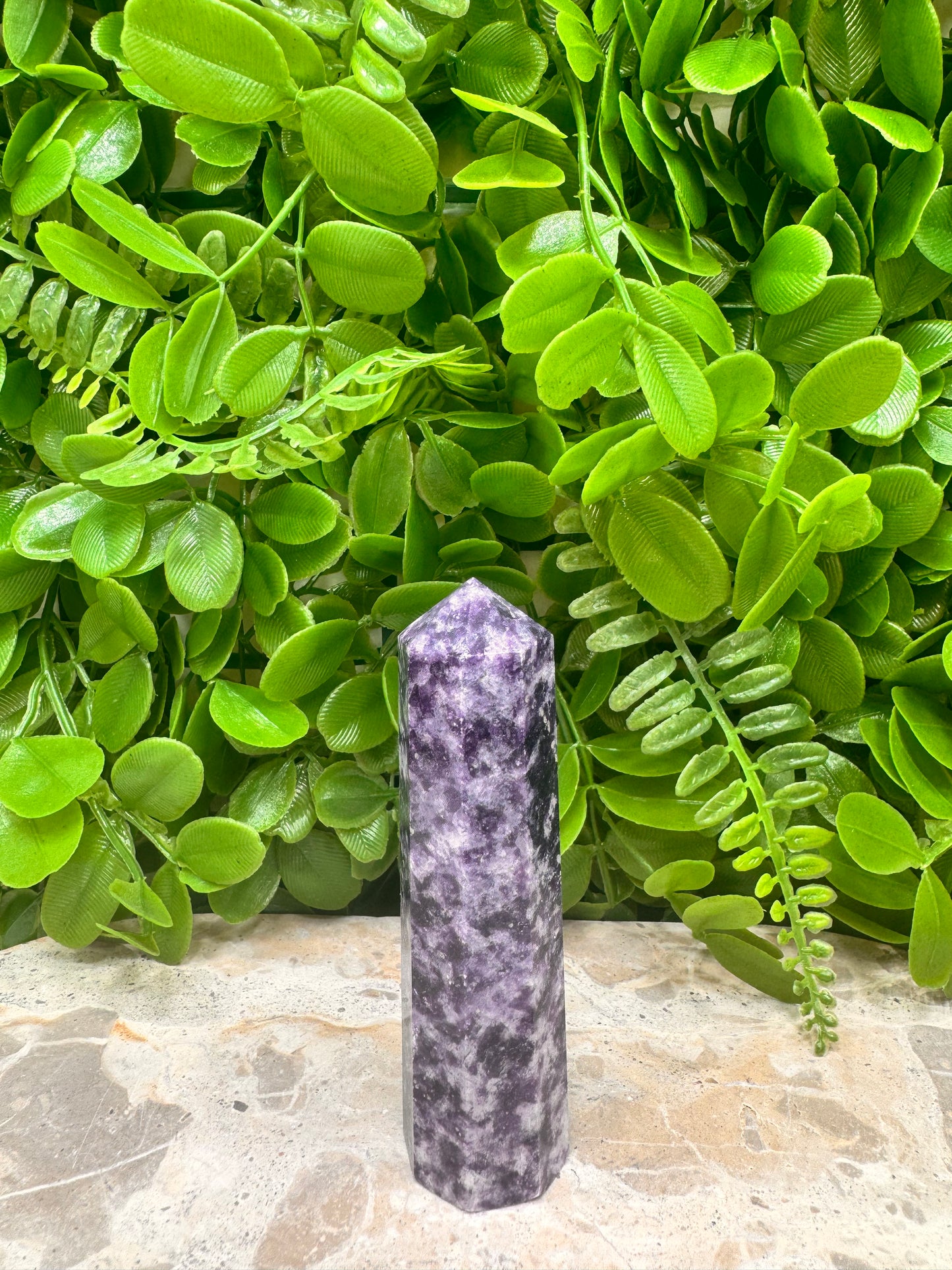 lepidolite Point 126g