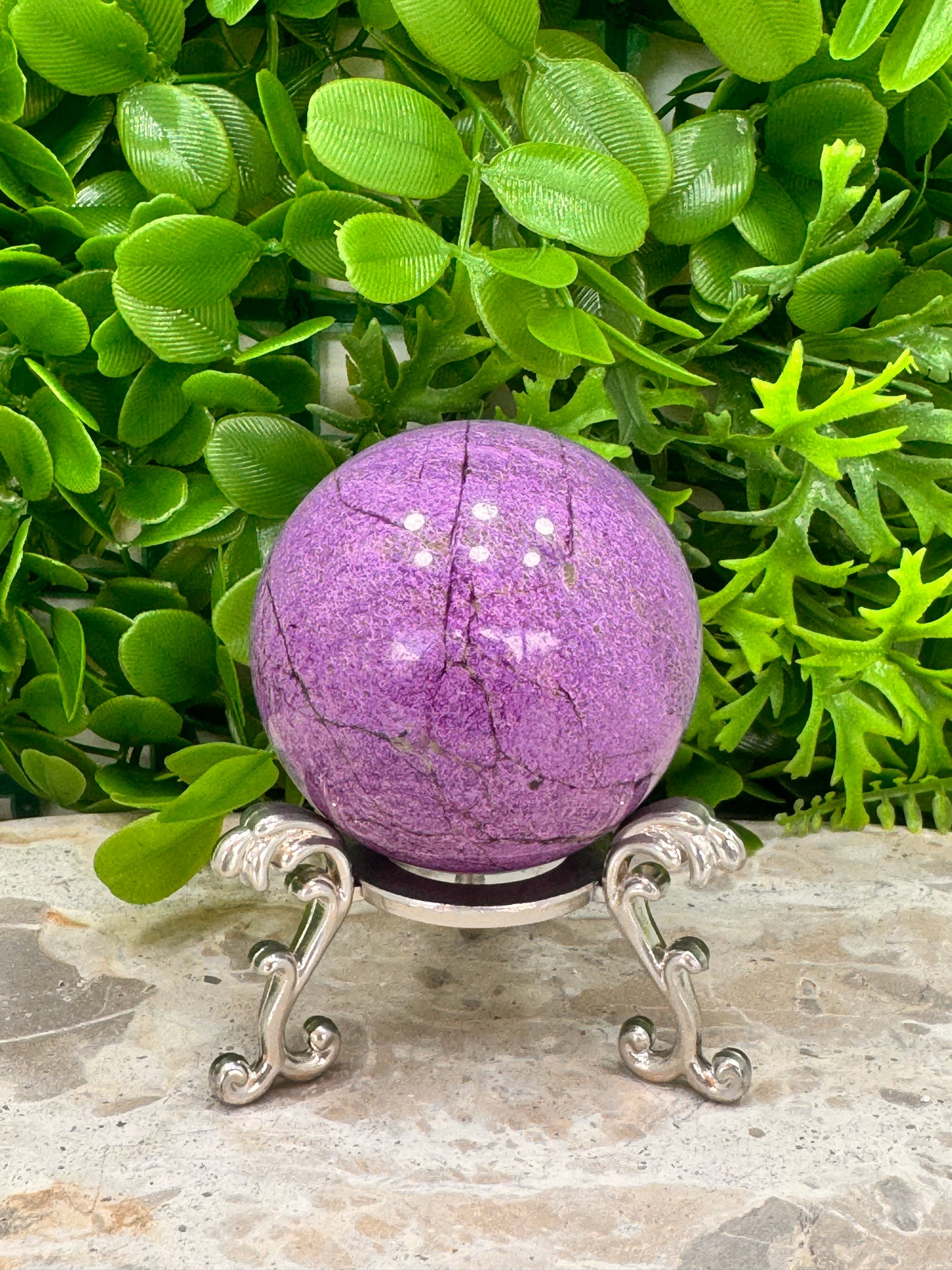 Stichtite / Serpentine Sphere 256g