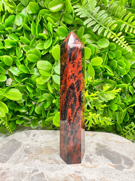 Mahogany Obsidian Tower 406g