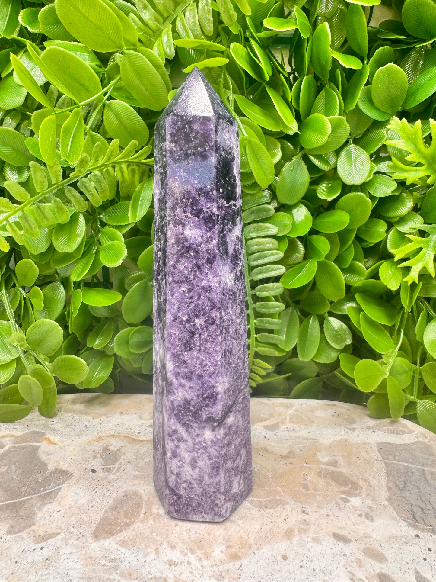 Lepidolite Tower 338g
