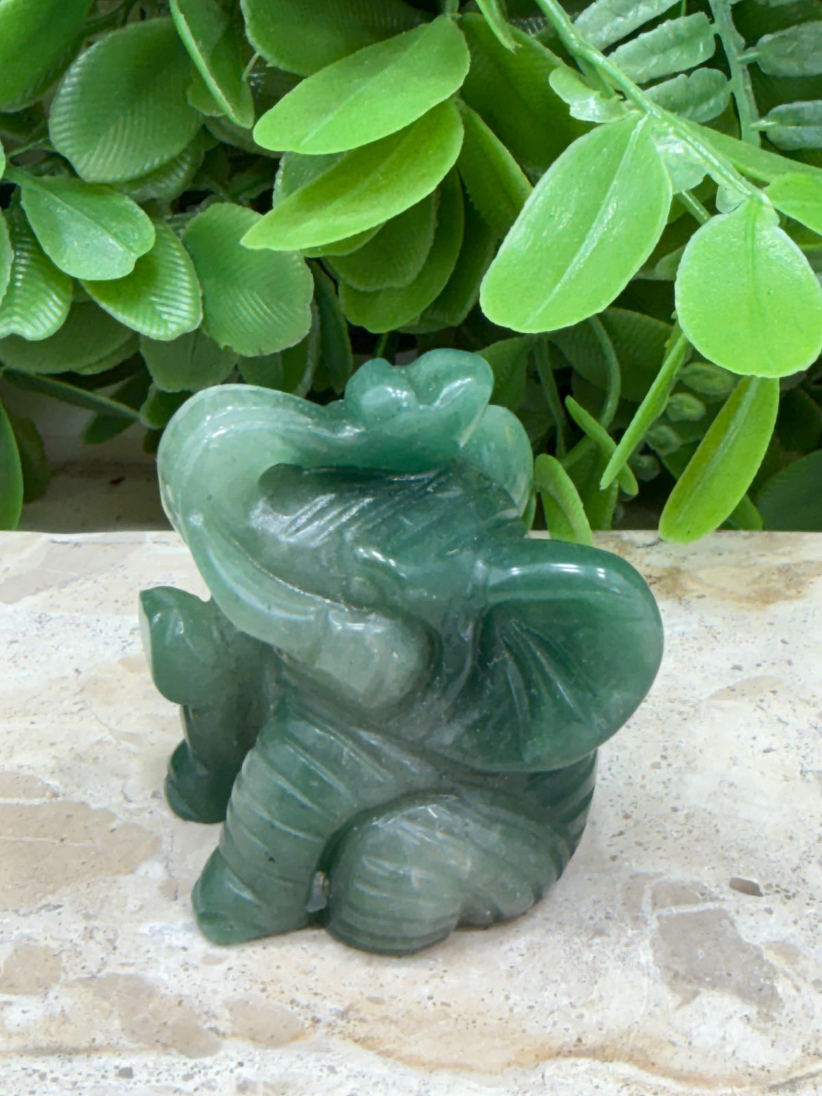Green Aventurine Elephant 84g | Luck • Abundance • Opportunity