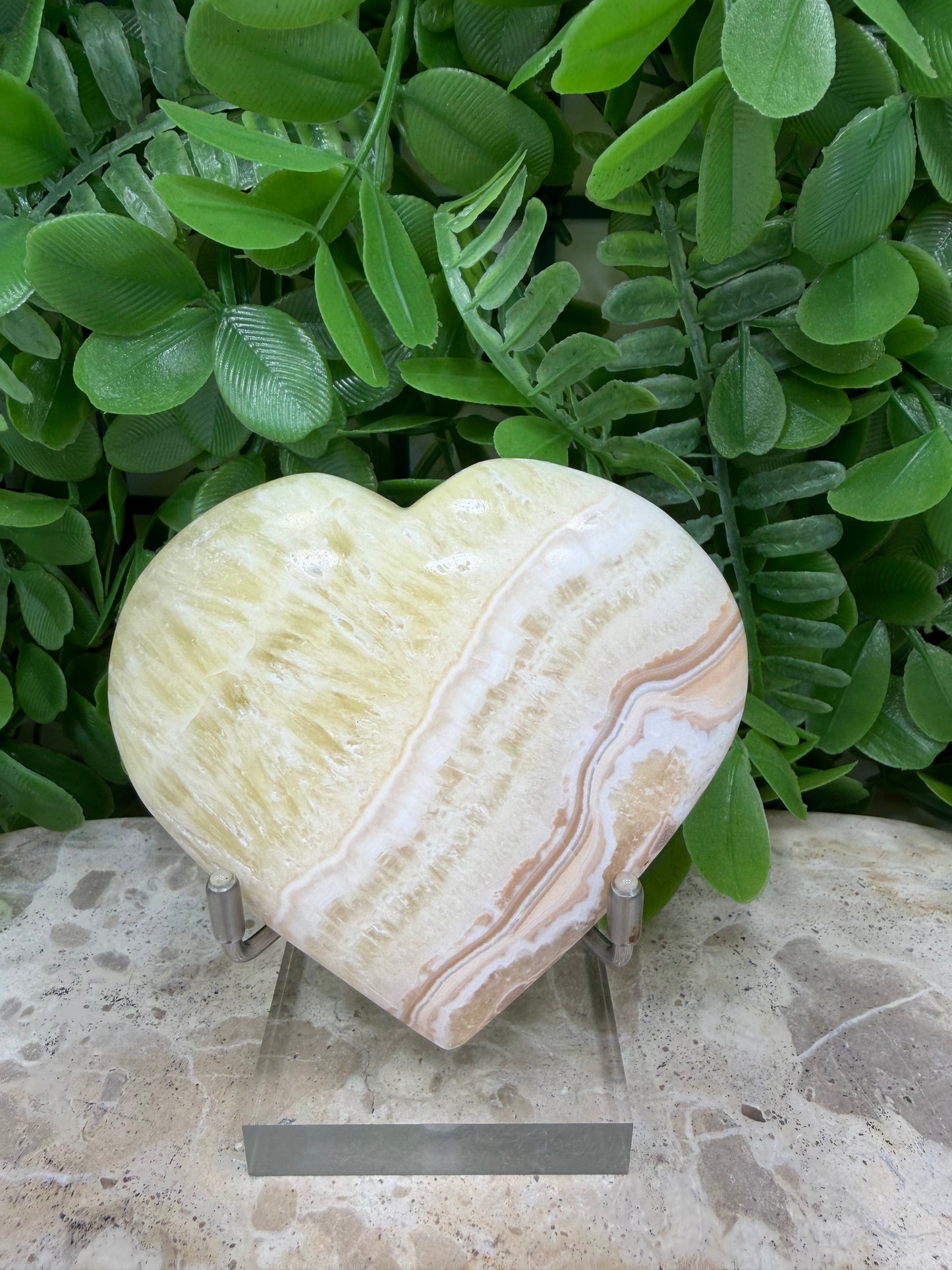 Pineapple Calcite Heart 200g