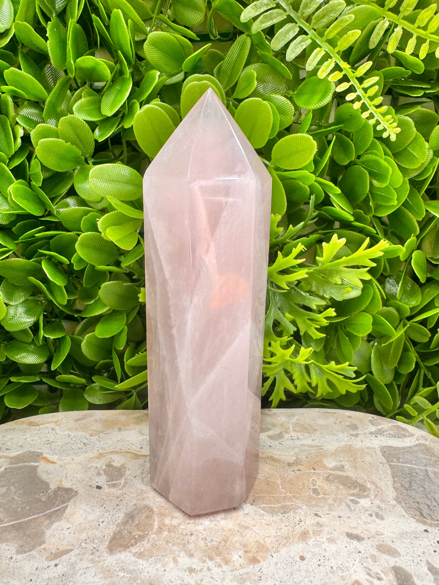 Lavender Rose Quartz Tower 512g