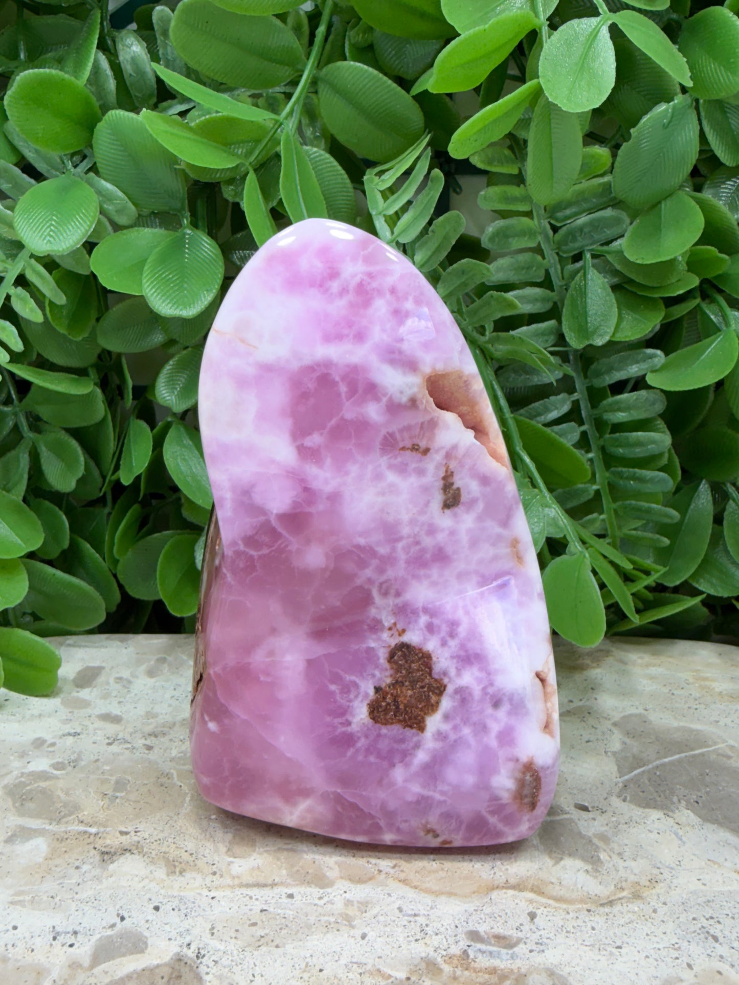 Pink Aragonite Freeform 624g