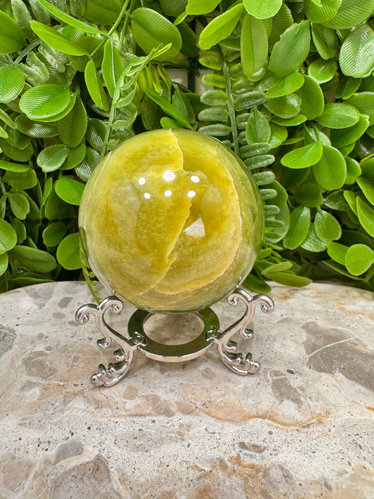 Flower Jade Sphere 408g