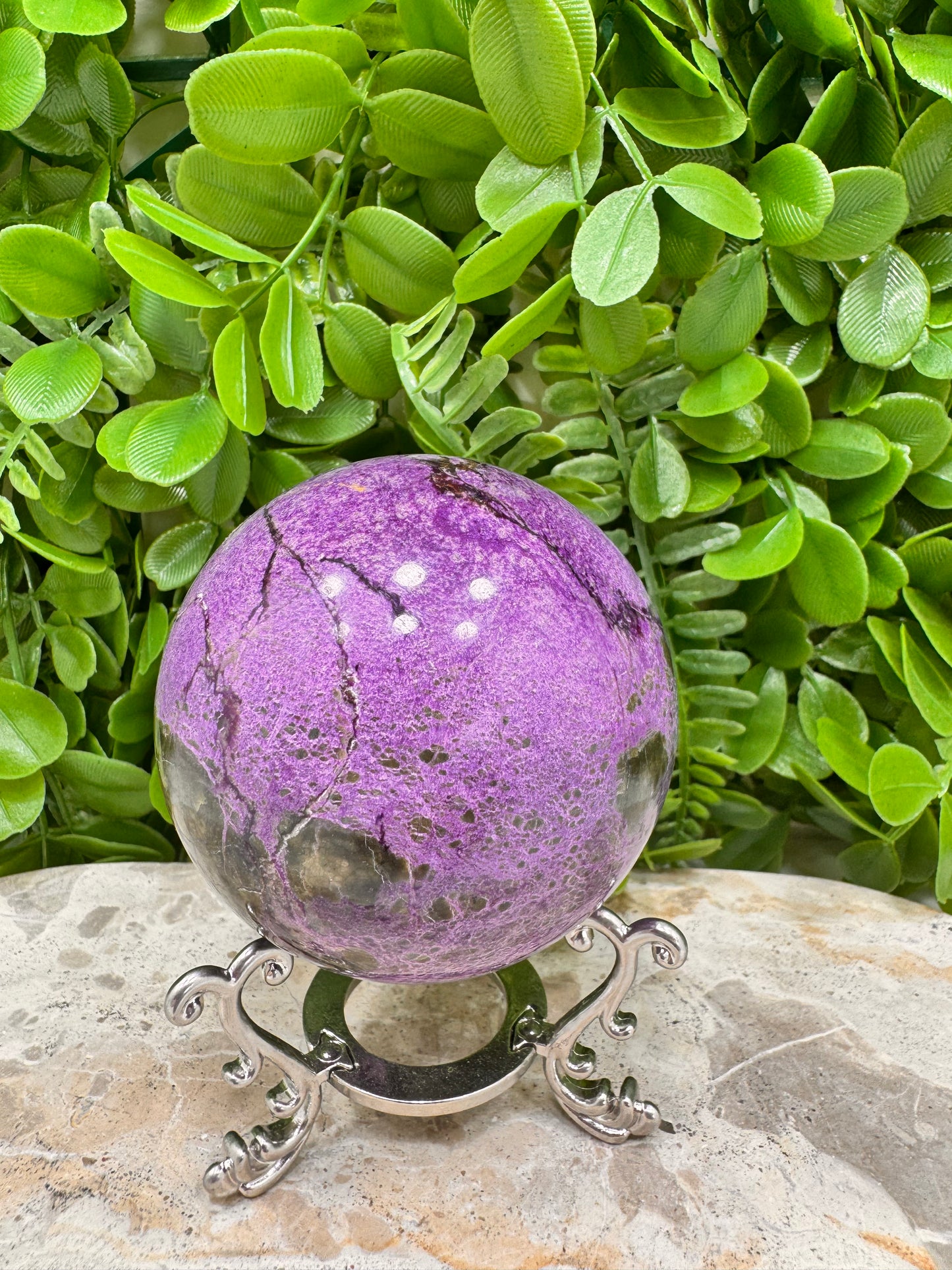 Atlantisite Stichtite Sphere 446g
