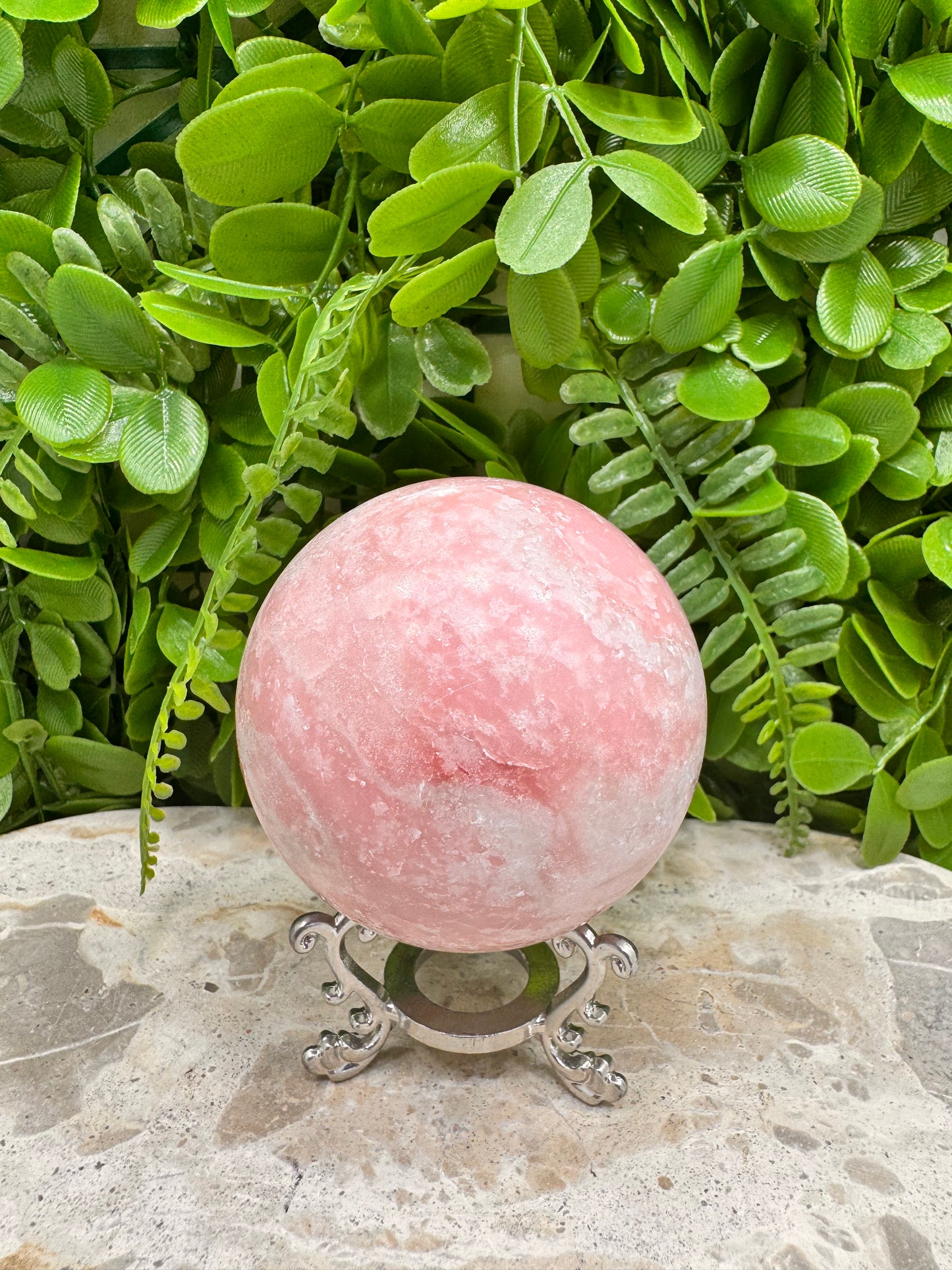 Pink Opal Sphere 497g