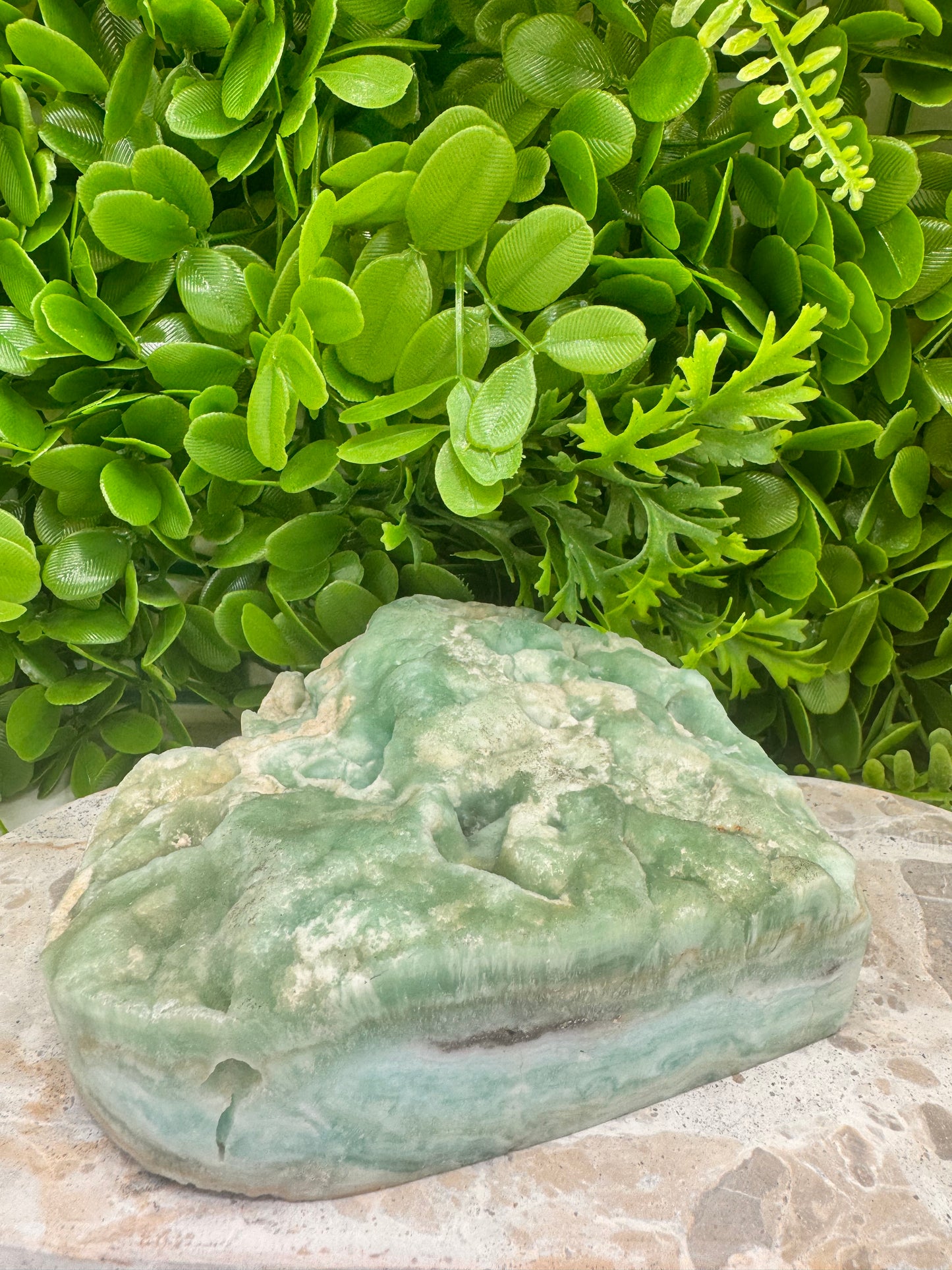 Hemimorphite with Smithsonite Heart  1624g