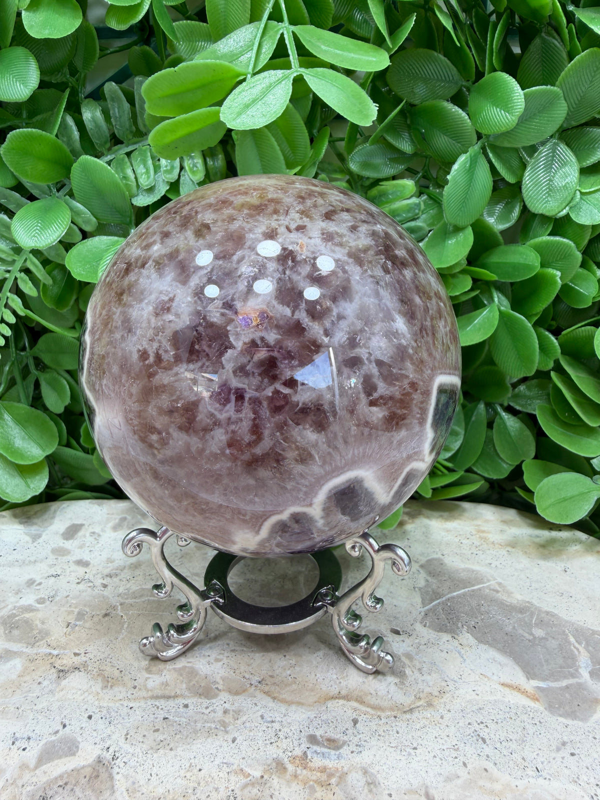 Flower Amethyst Sphere 1064g