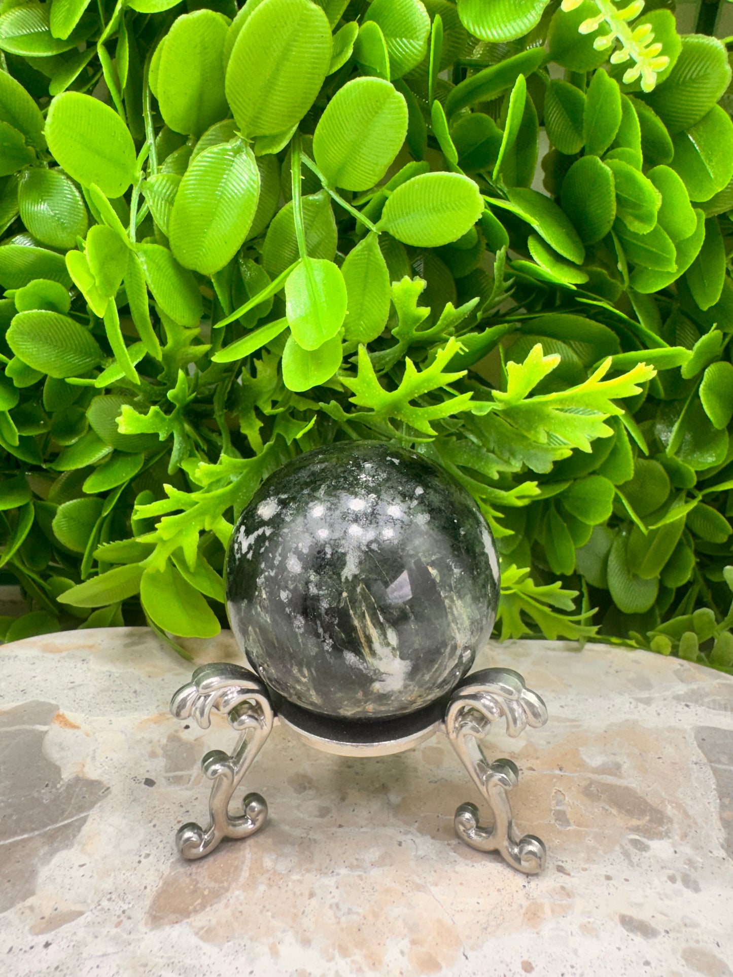 Green Tourmaline Sphere 244g