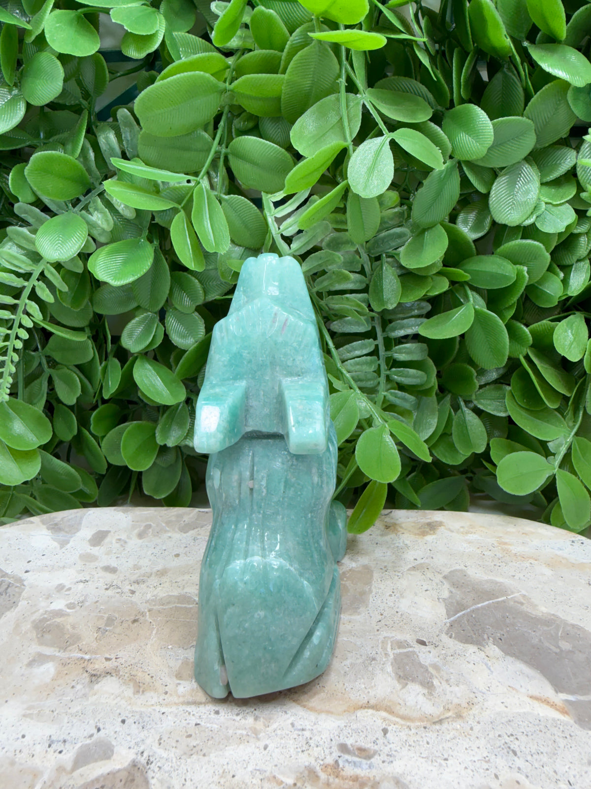 Amazonite Wolf 334g | Communication • Harmony • Truth