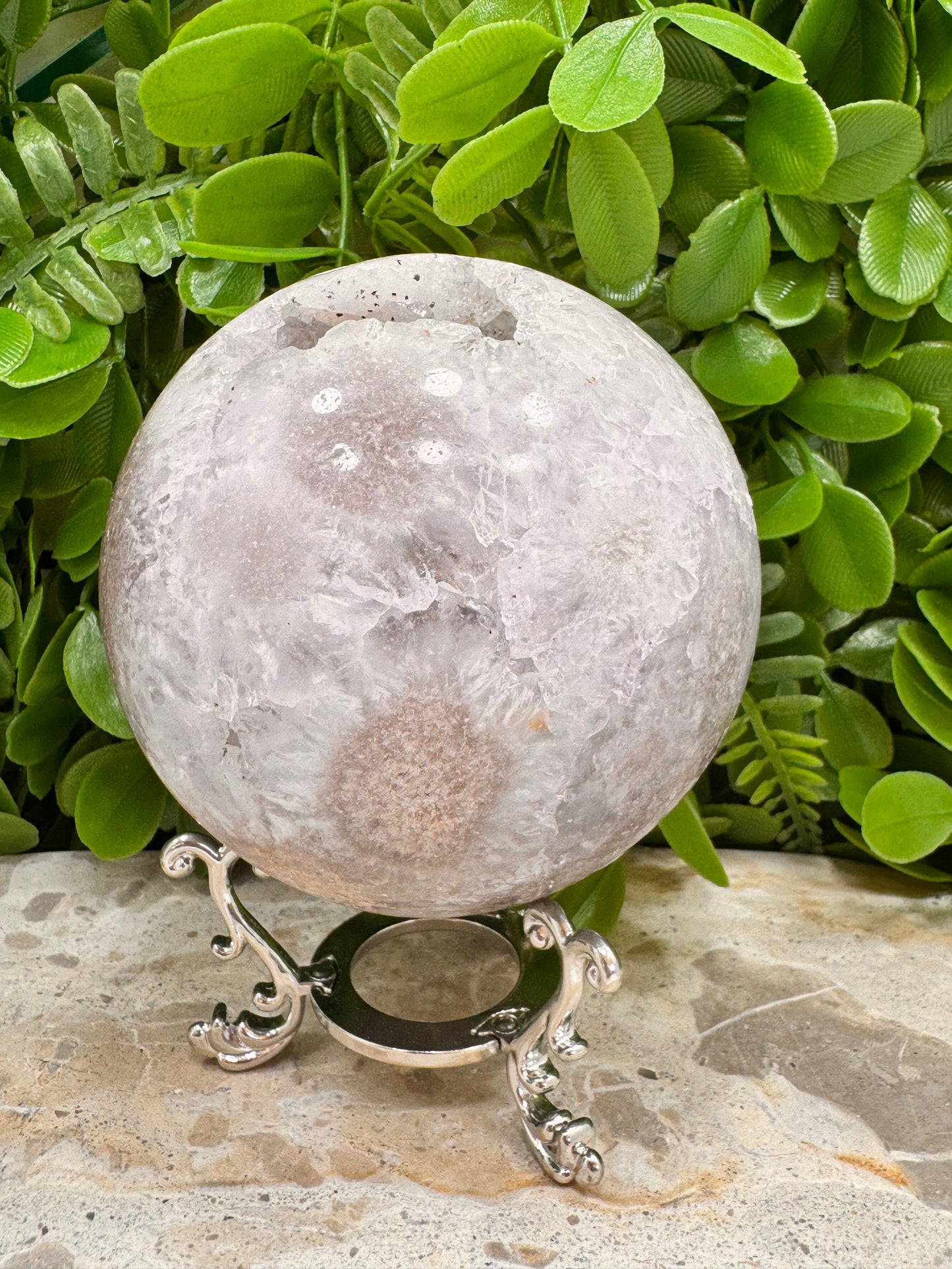 Druzy Pink Amethyst Sphere 862g