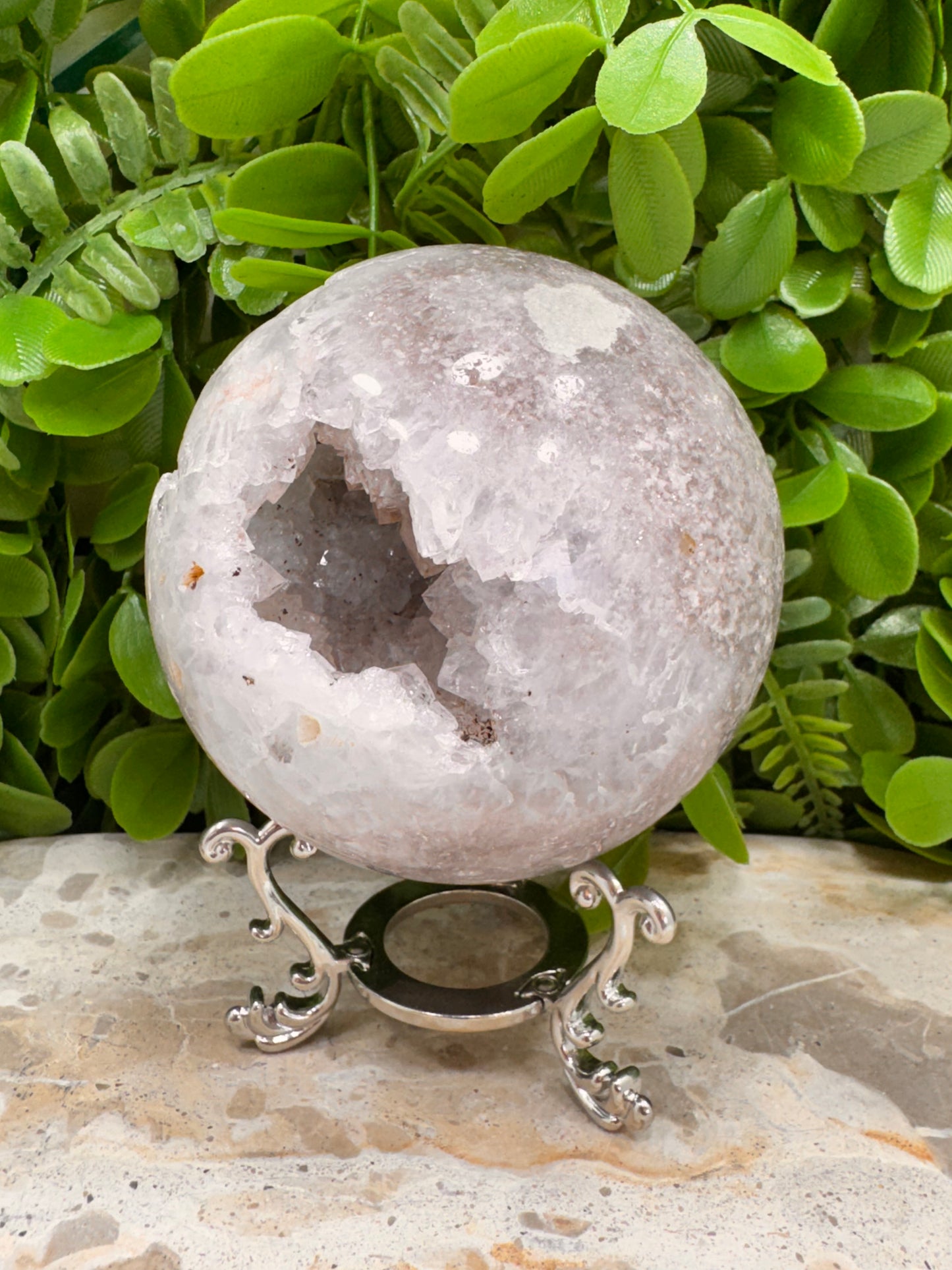 Druzy Pink Amethyst Sphere 862g