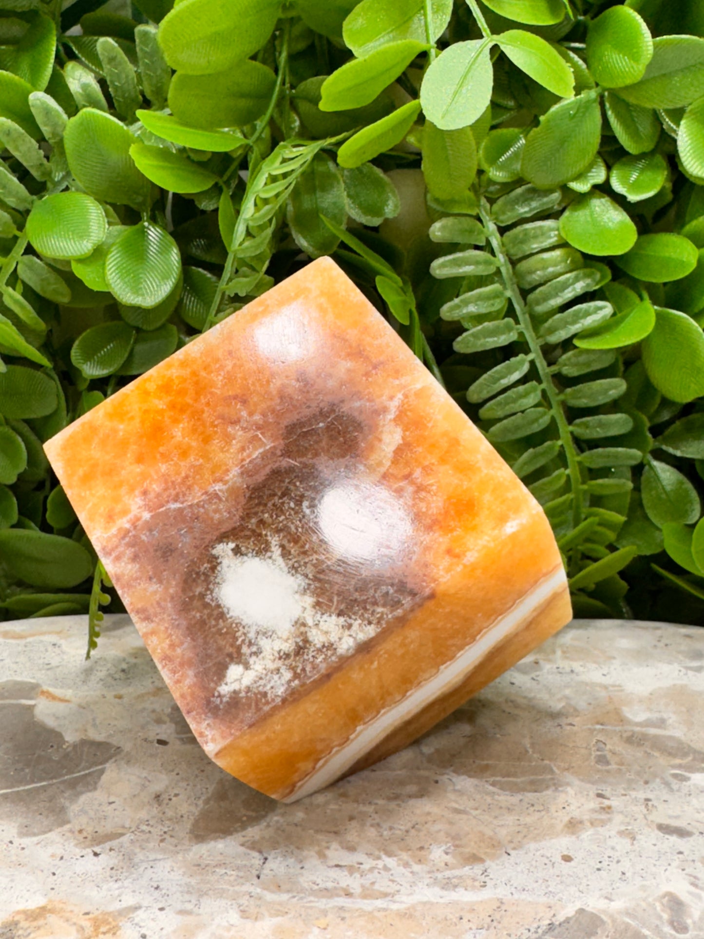 Orange Calcite Cube 798g
