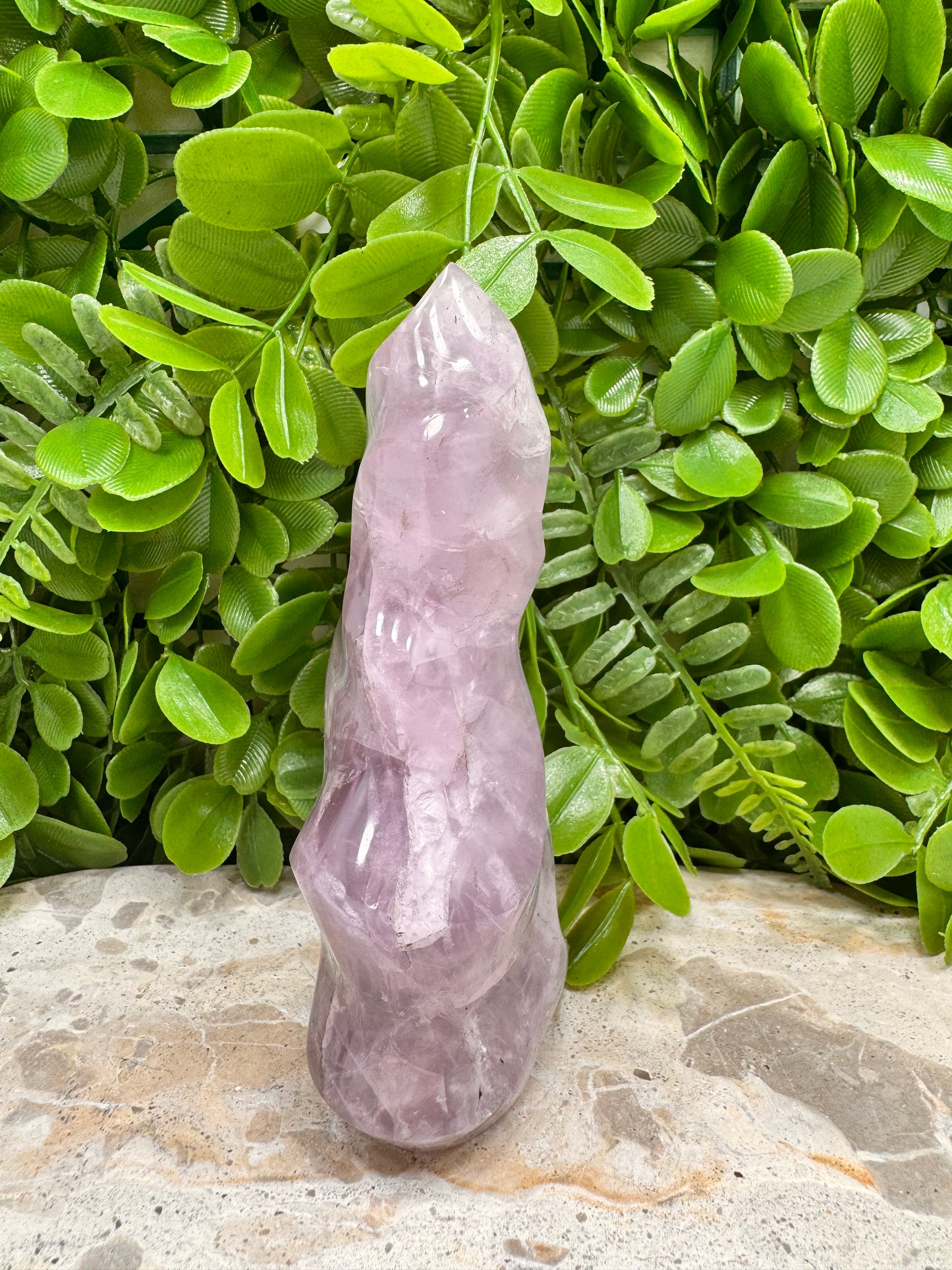 Lavender Rose Quartz Flame 378g