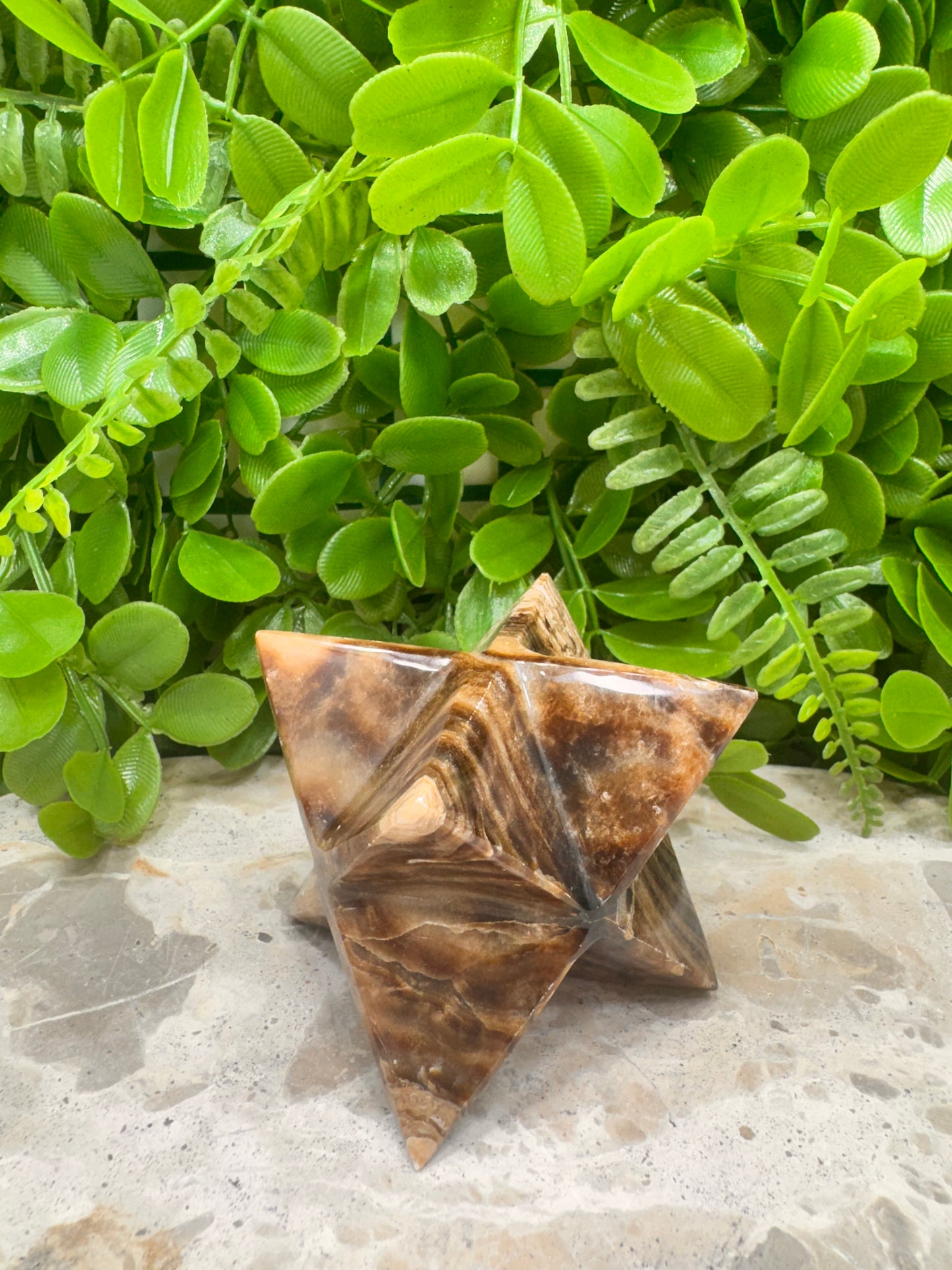 Chocolate Calcite Merkaba 314g