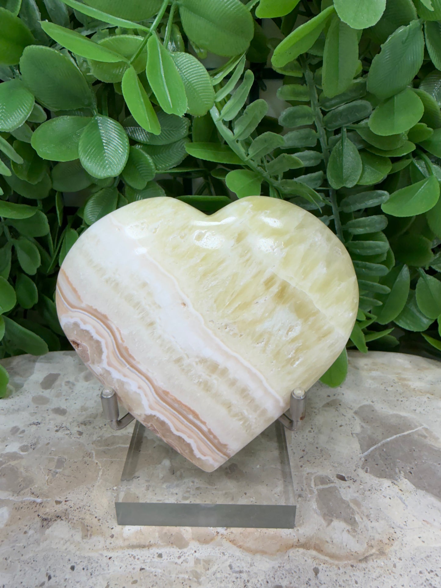 Pineapple Calcite Heart 200g