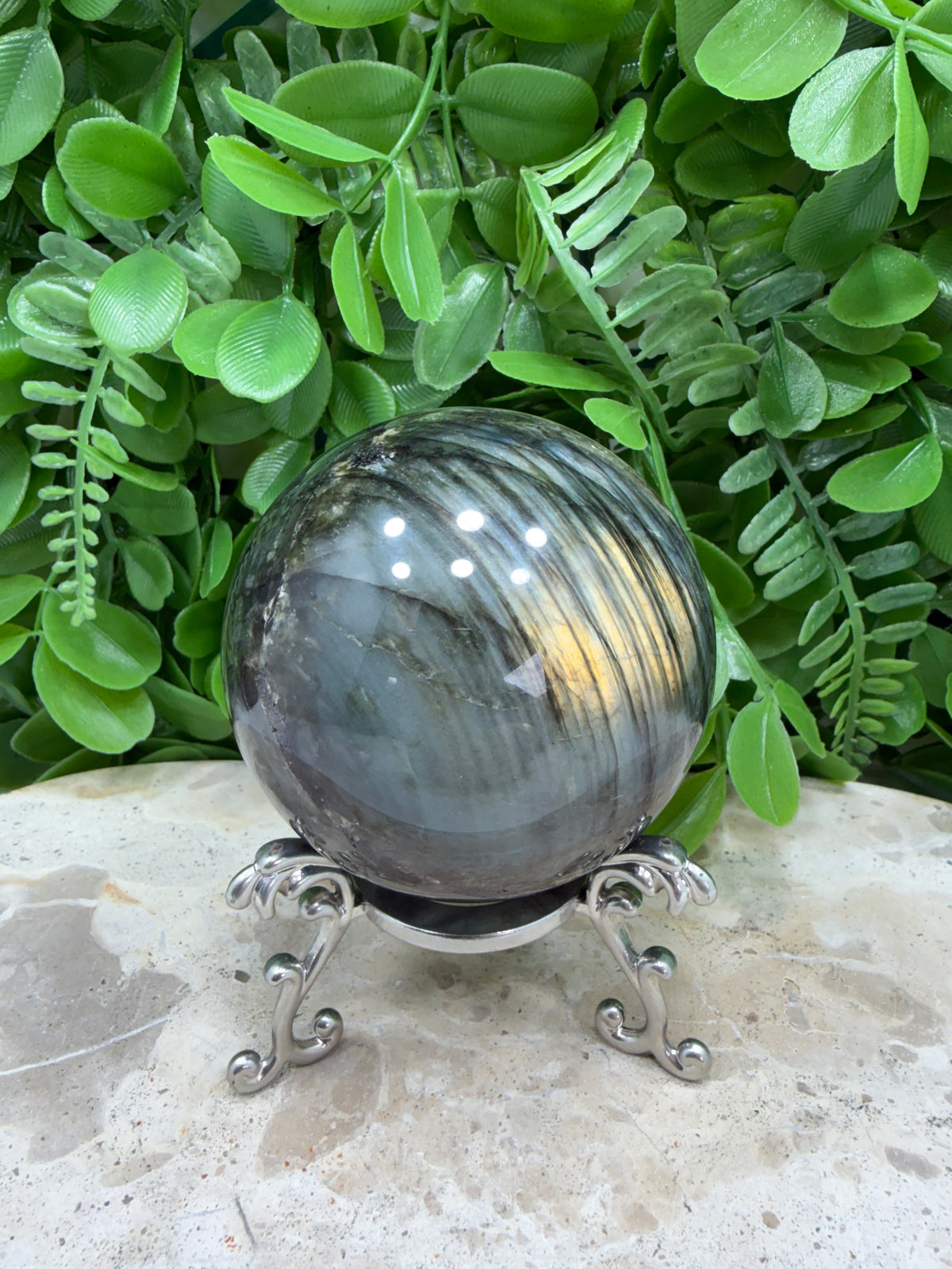 Labradorite Sphere | Protection • Intuition • Transformation